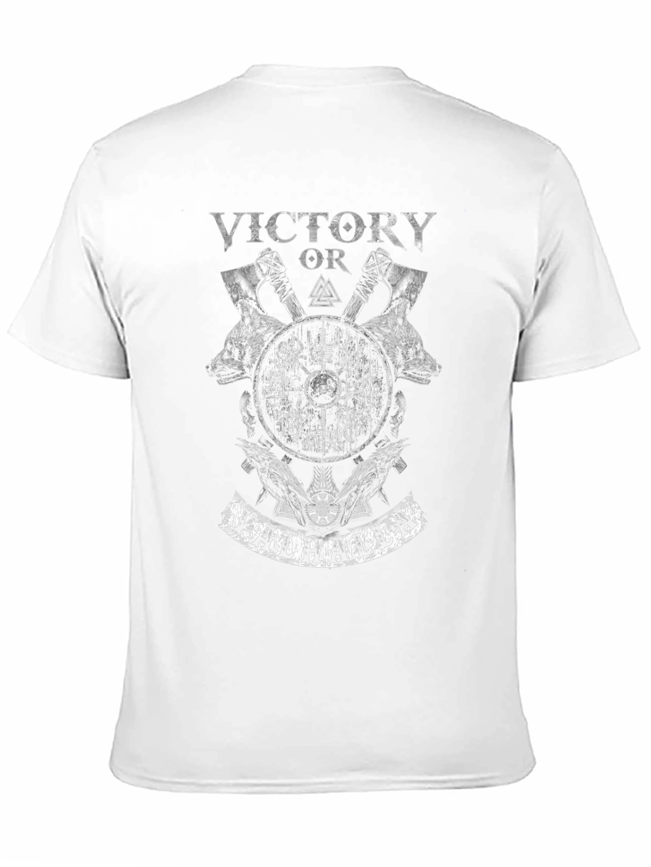 Victory or Valhalla Viking Graphic T-Shirt