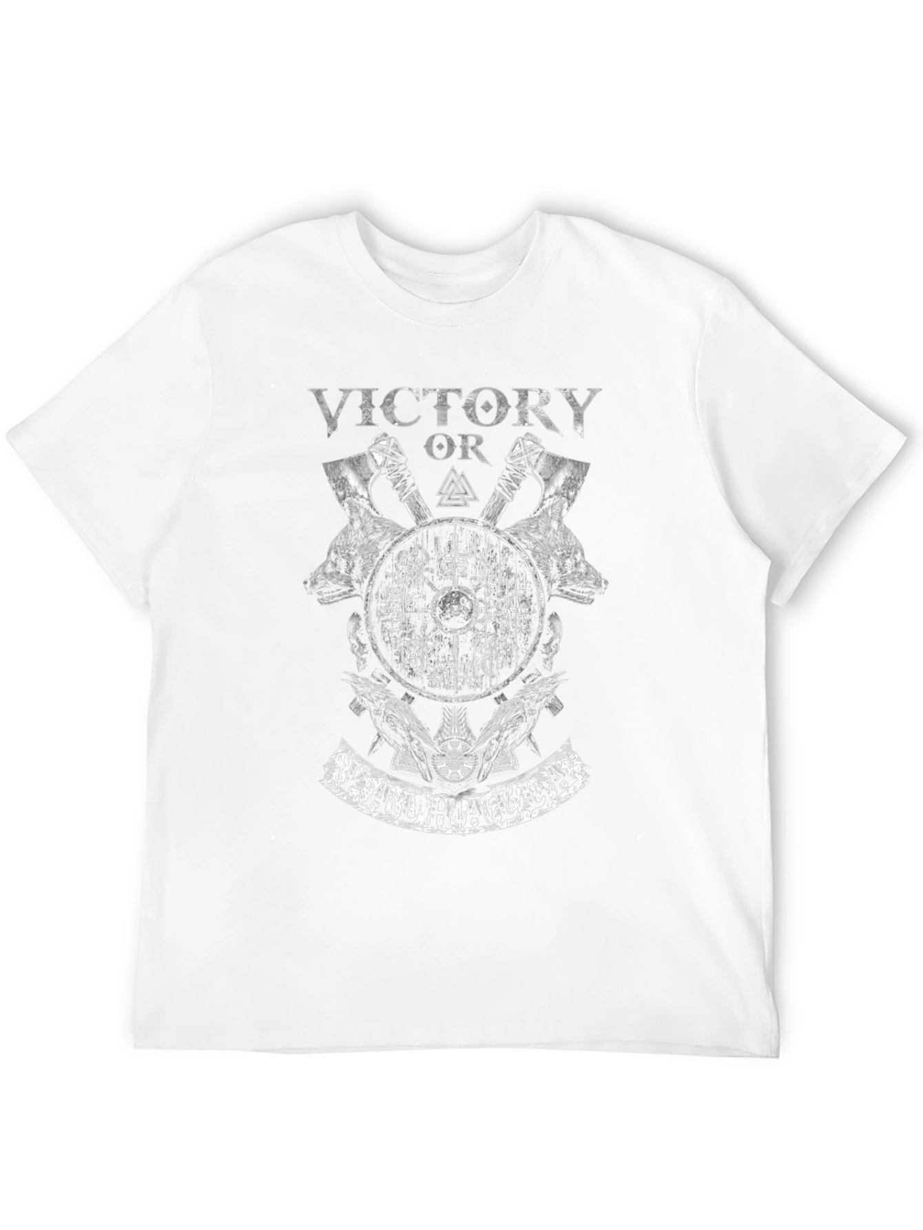 Victory or Valhalla Viking Graphic T-Shirt