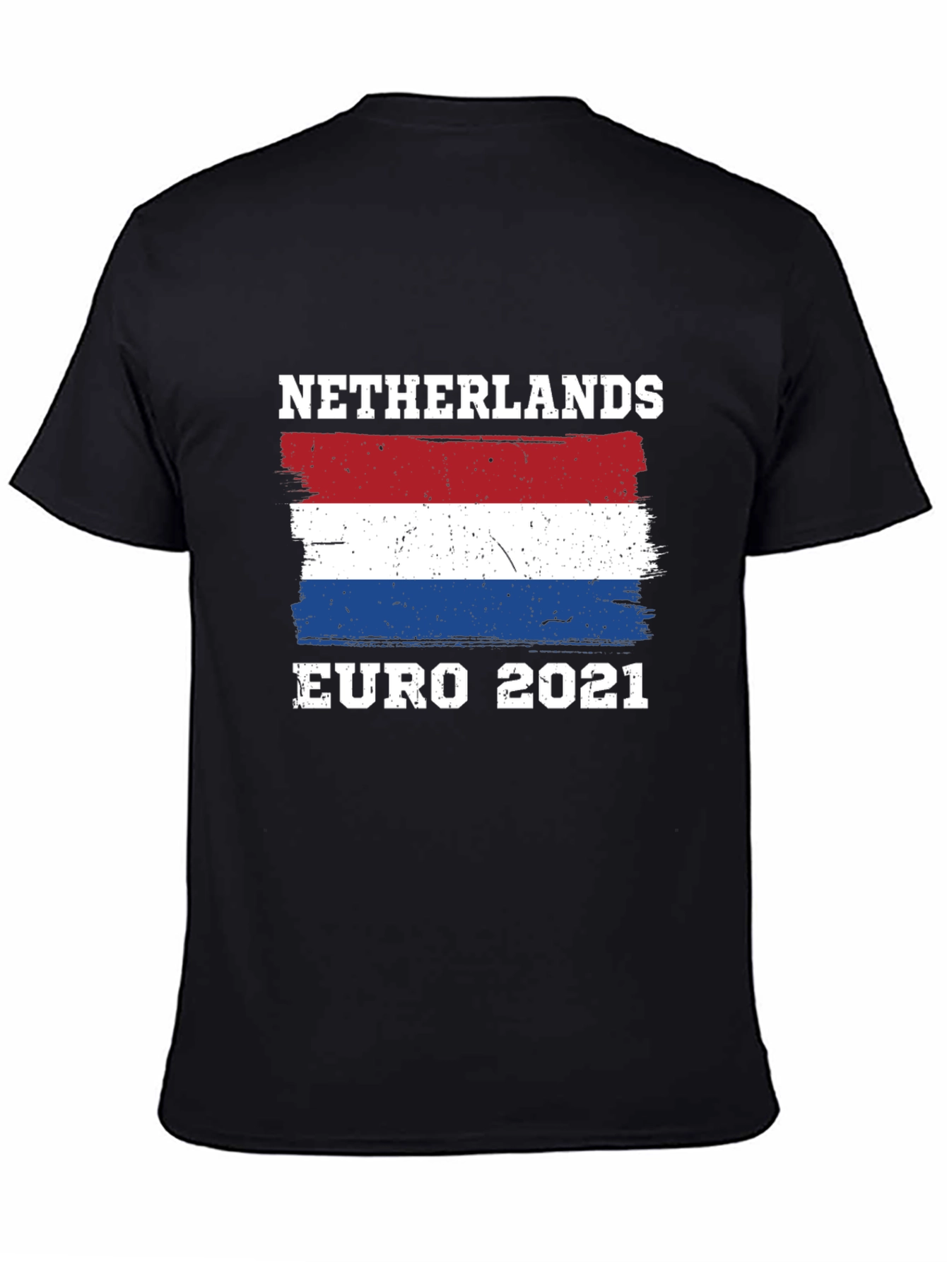Netherlands Euro 2021 Black T-Shirt