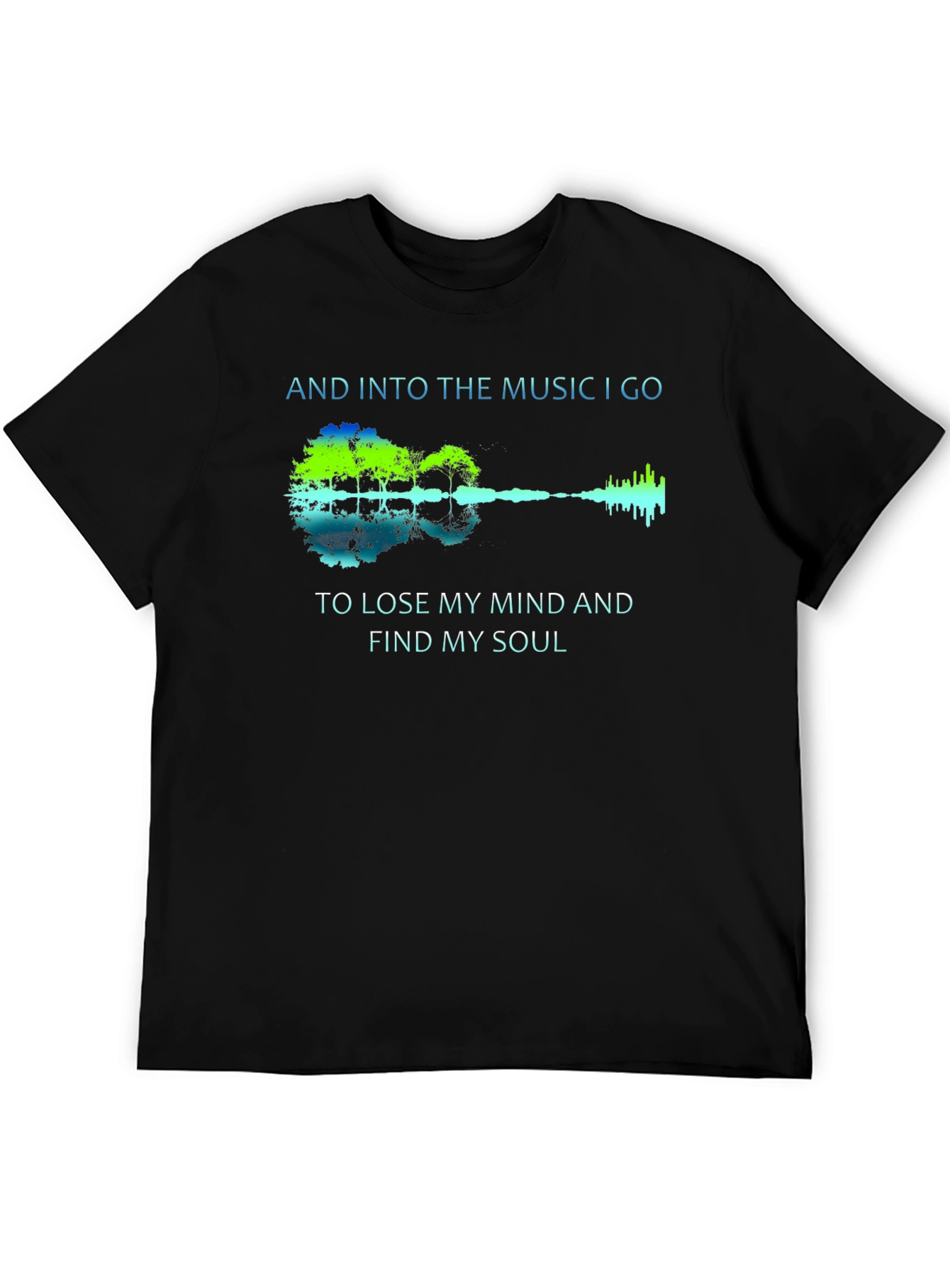Music & Soul T-Shirt - Guitar Design Tee