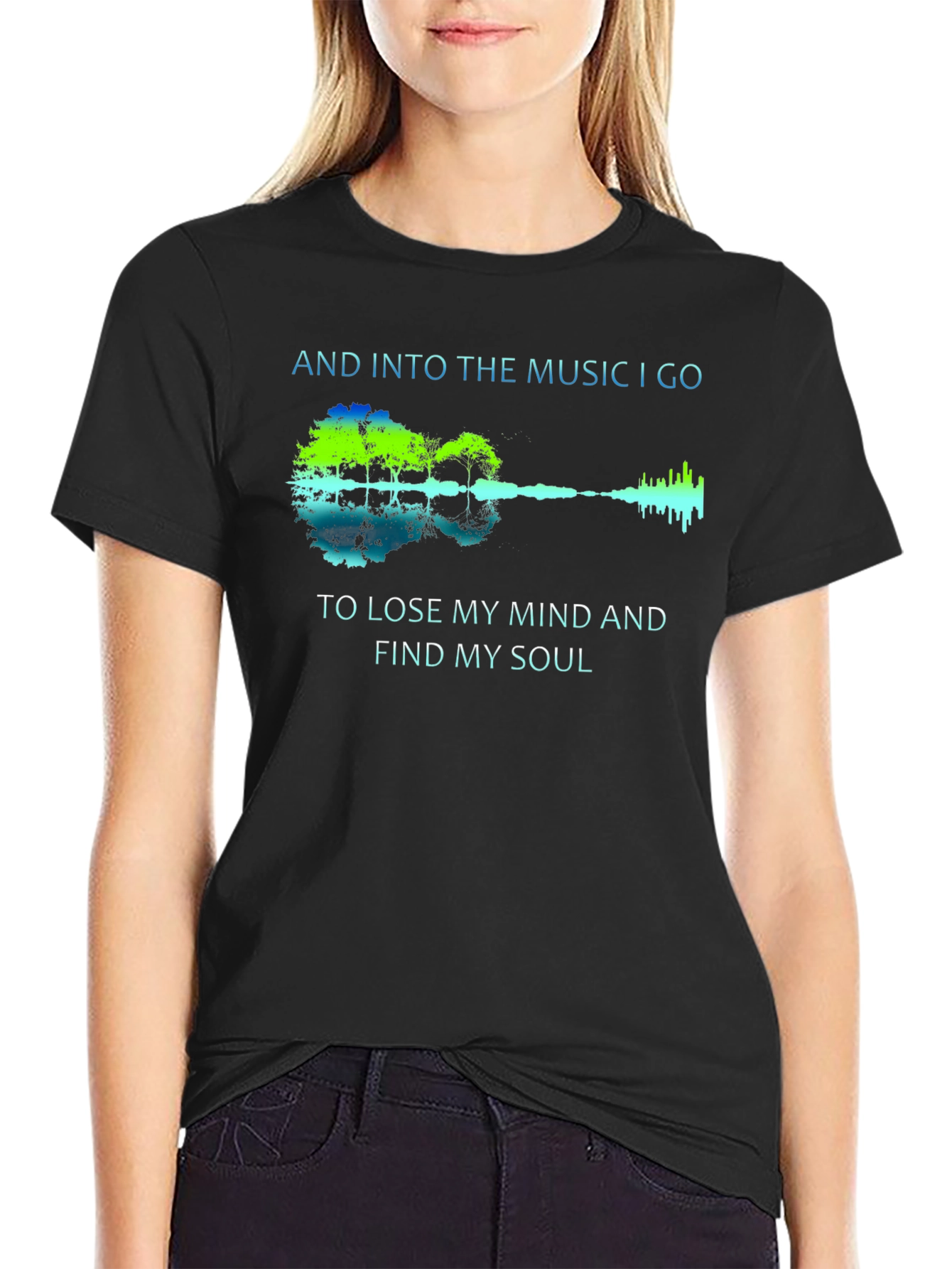 Music & Soul T-Shirt - Guitar Design Tee