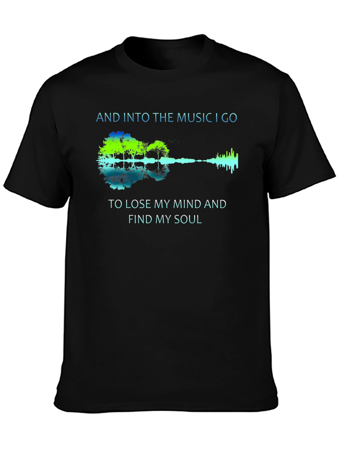 Music & Soul T-Shirt - Guitar Design Tee
