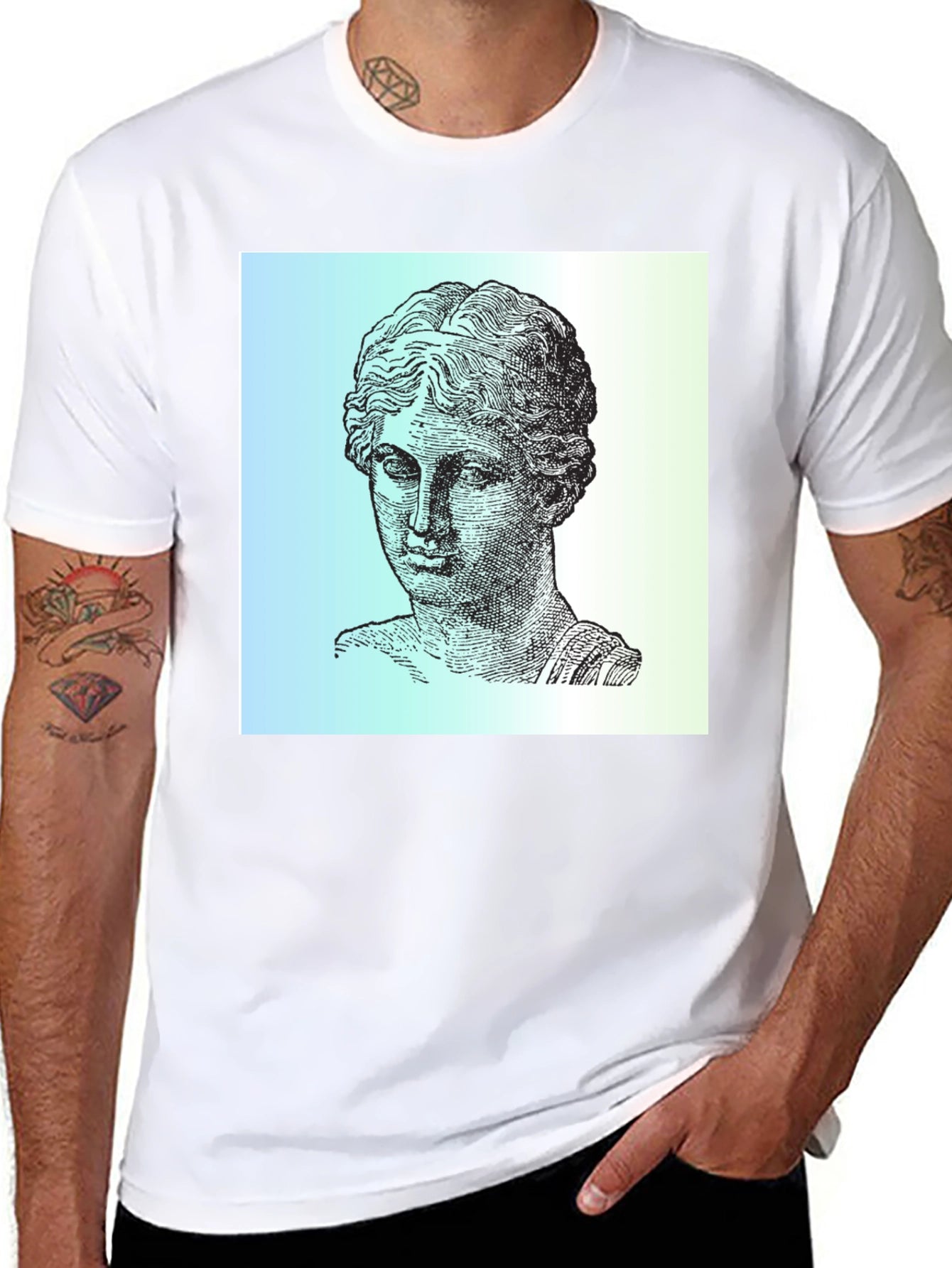 Classical Bust Graphic T-Shirt