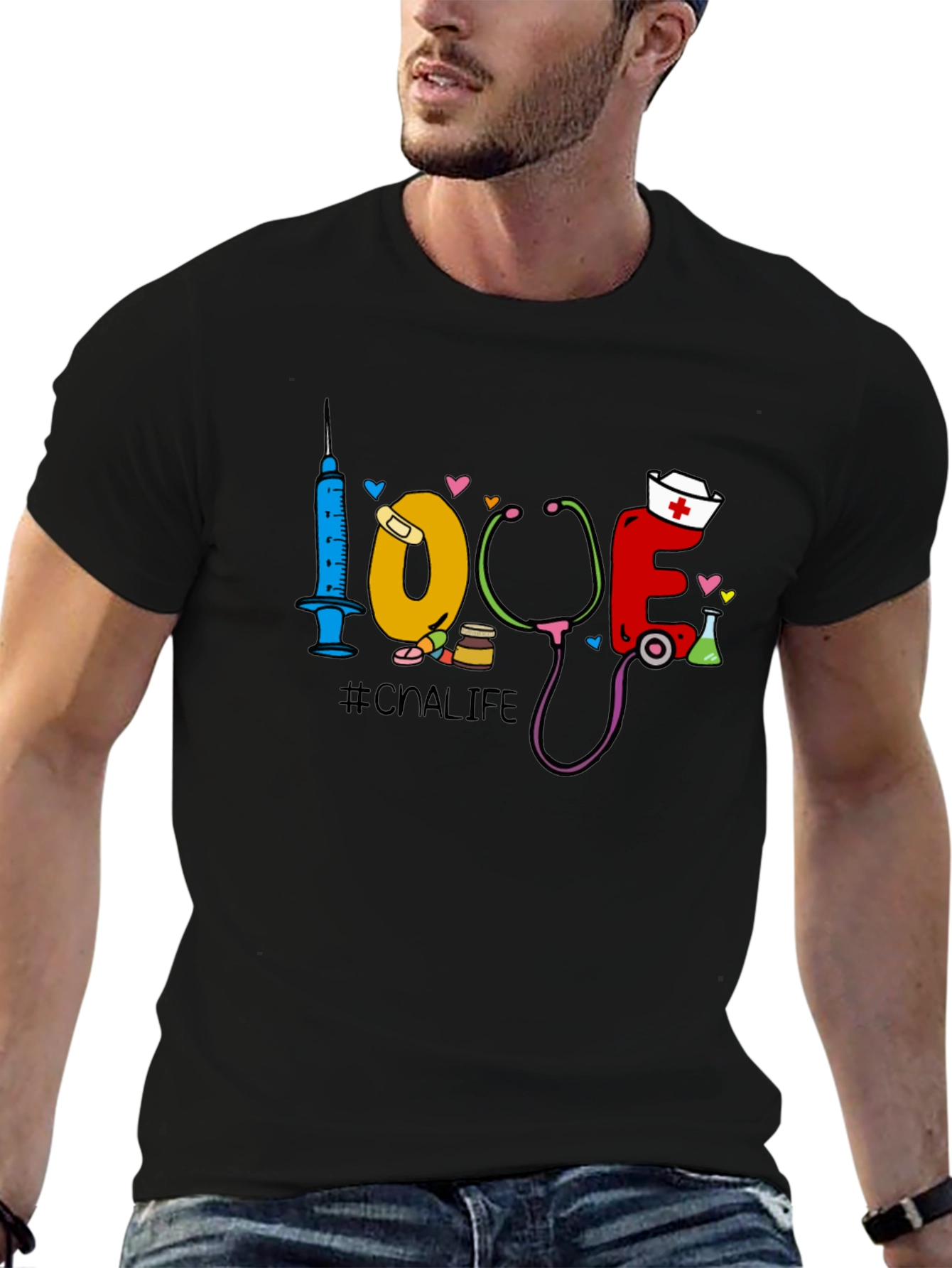 CNA Life Graphic T-Shirt - Nursing Assistant Love