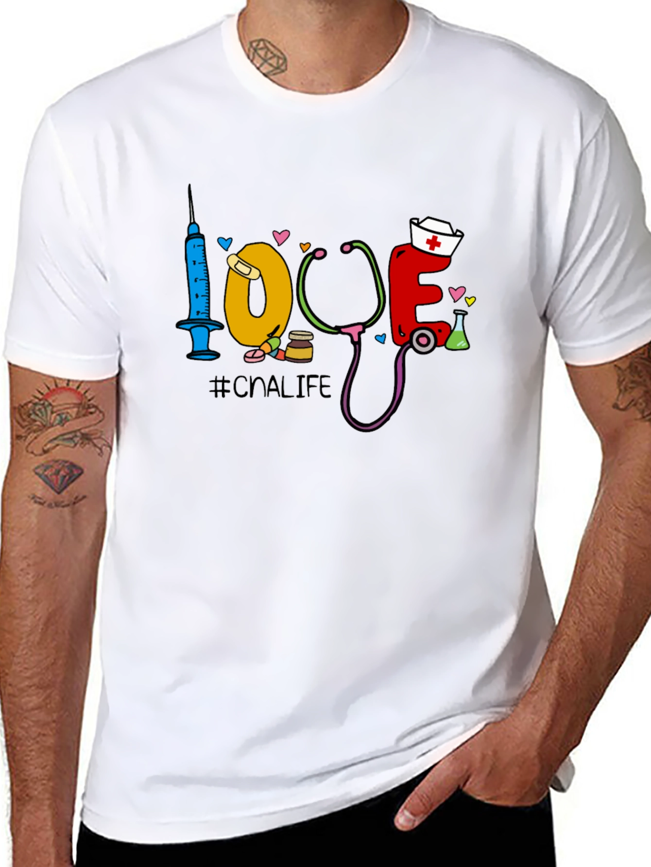 CNA Life Graphic T-Shirt - Nursing Assistant Love