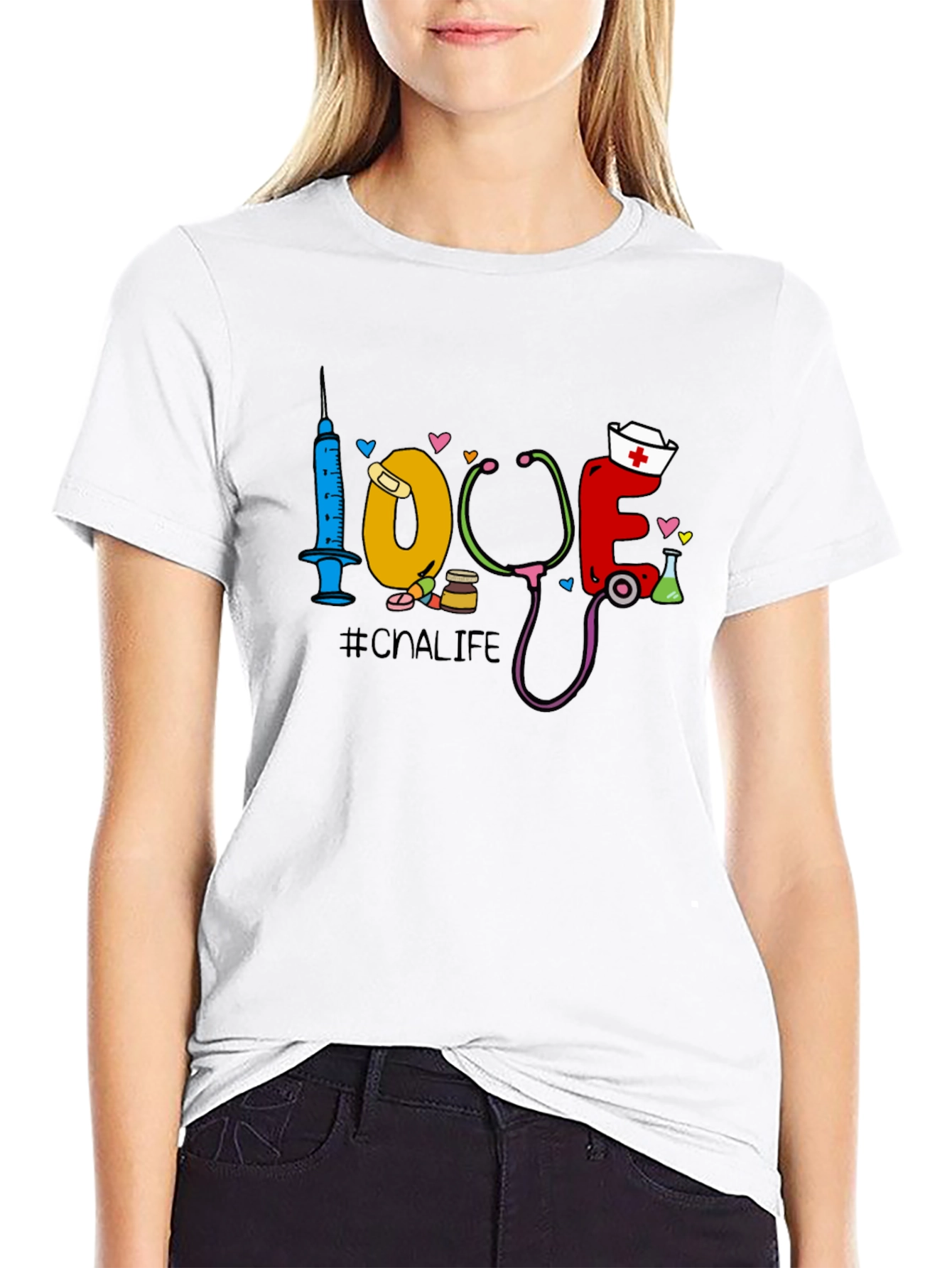 CNA Life Graphic T-Shirt - Nursing Assistant Love