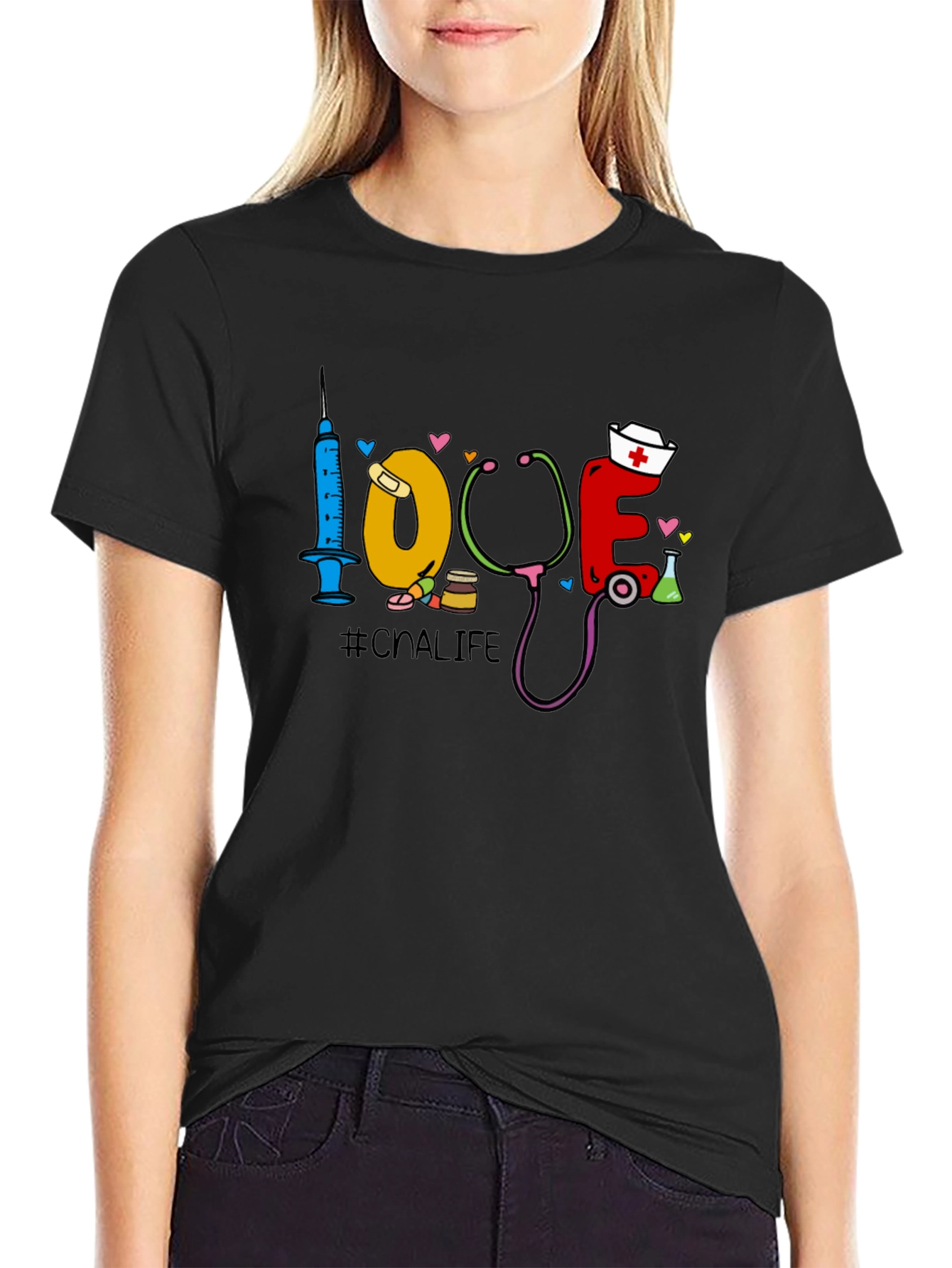 CNA Life Graphic T-Shirt - Nursing Assistant Love
