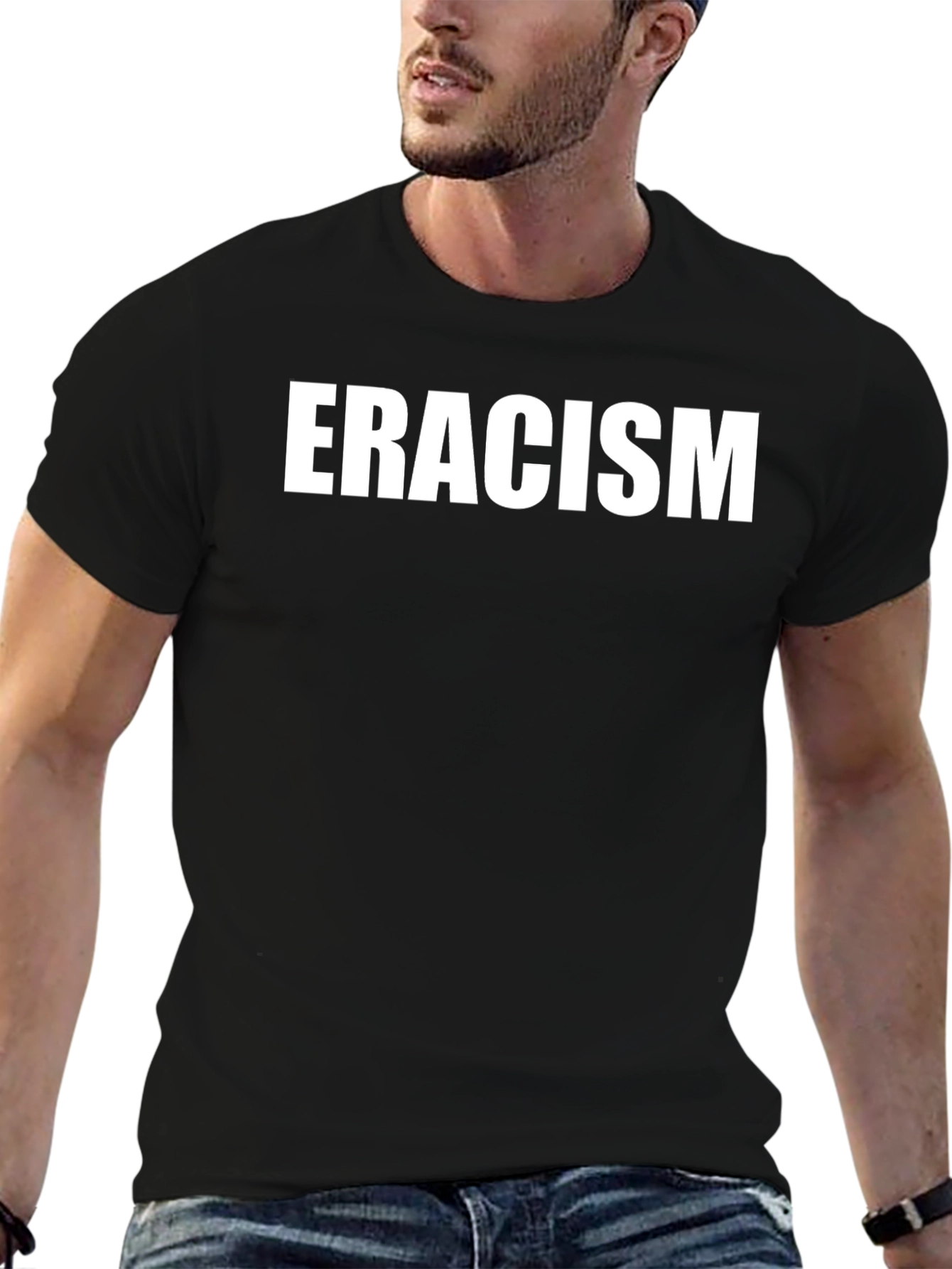 Erase Racism Tee - Unisex Cotton Activism Shirt