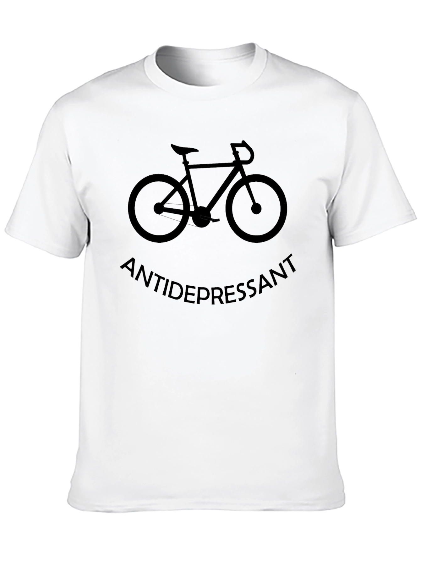 Antidepressant Bicycle Graphic Tee - Ride Your Blues Away!