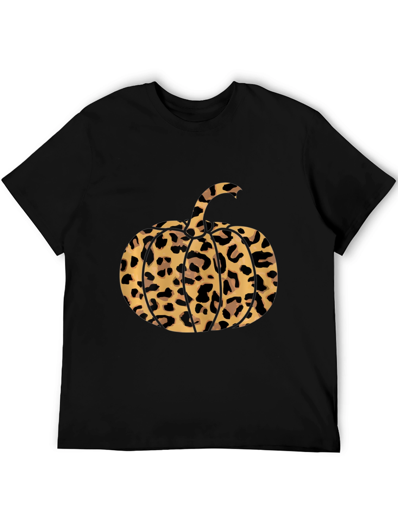 Leopard Print Pumpkin T-Shirt - Fall Fashion