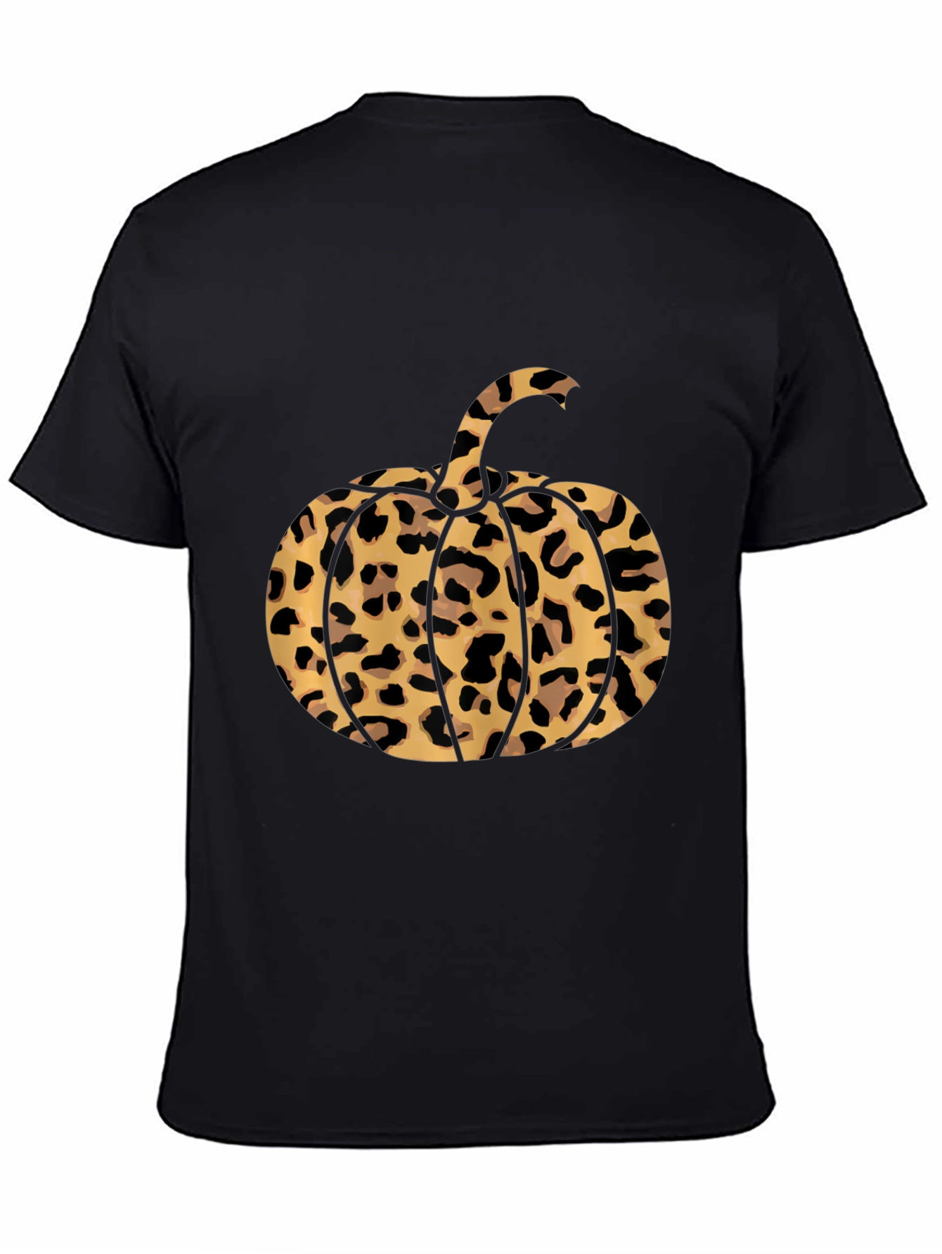 Leopard Print Pumpkin T-Shirt - Fall Fashion
