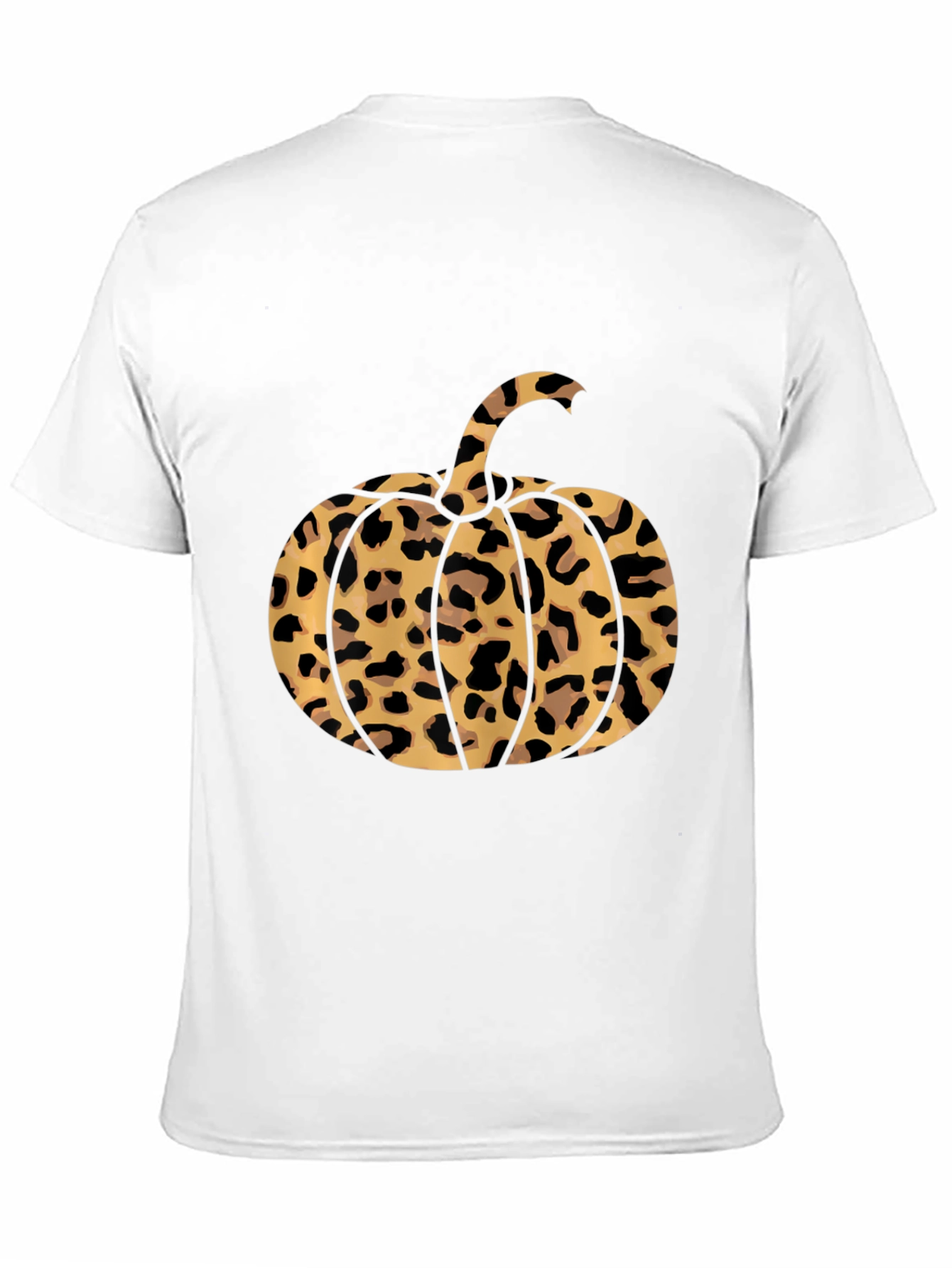 Leopard Print Pumpkin T-Shirt - Fall Fashion