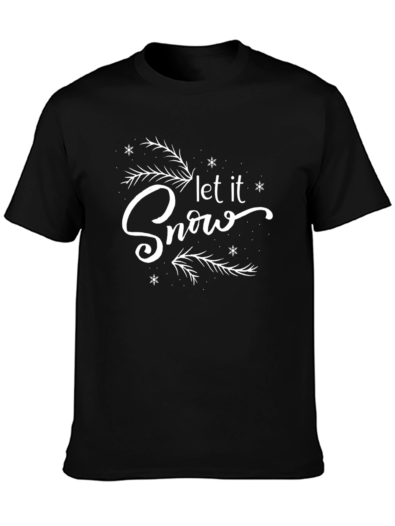 Let It Snow Graphic Tee Christmas T-Shirt