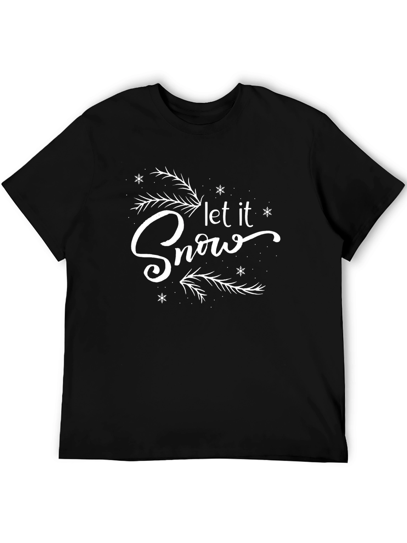 Let It Snow Graphic Tee Christmas T-Shirt