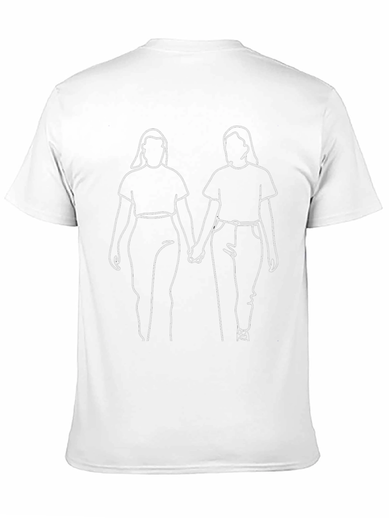 Lesbian Line Art T-Shirt - Pride Apparel