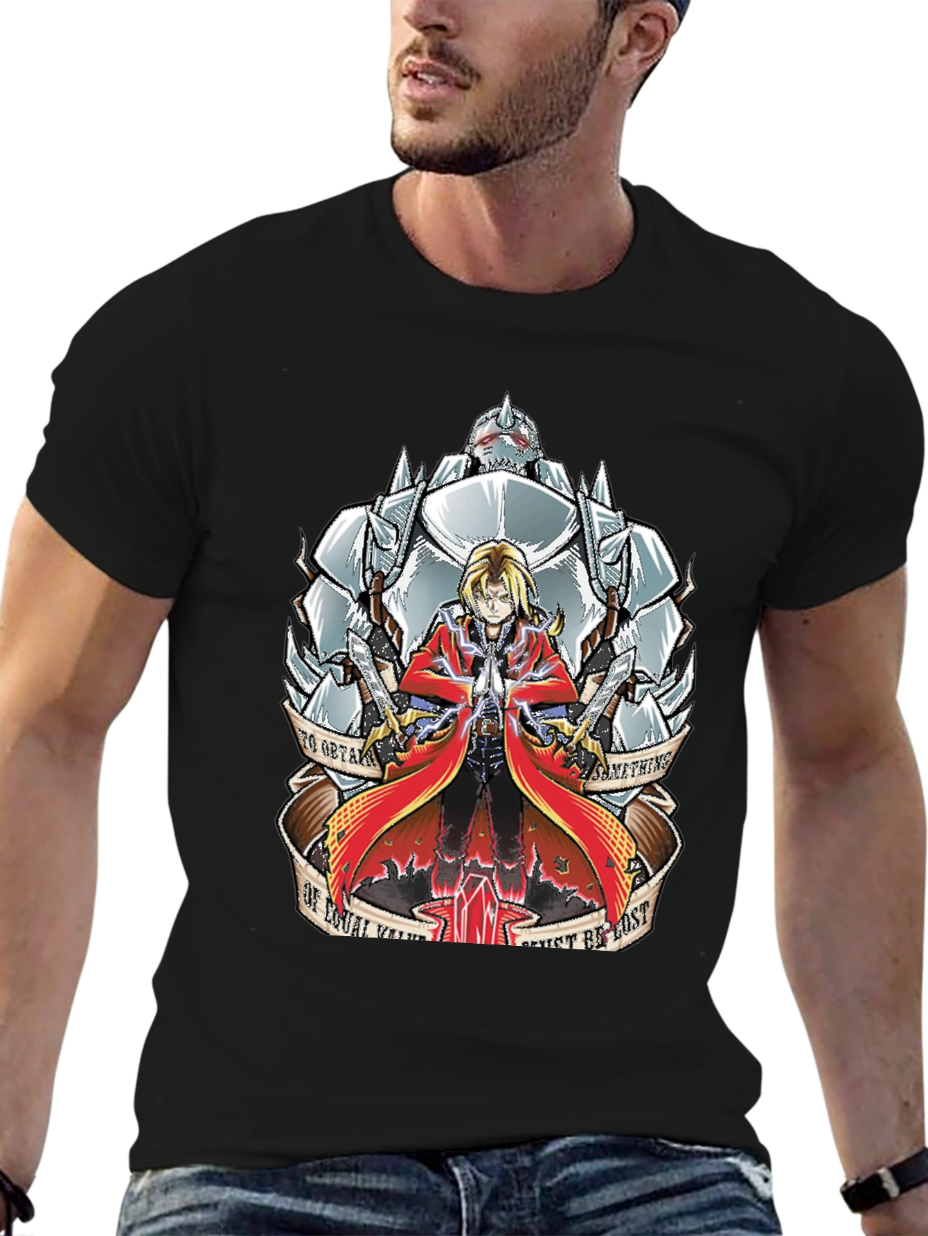 Anime Fullmetal Alchemist Graphic T-Shirt