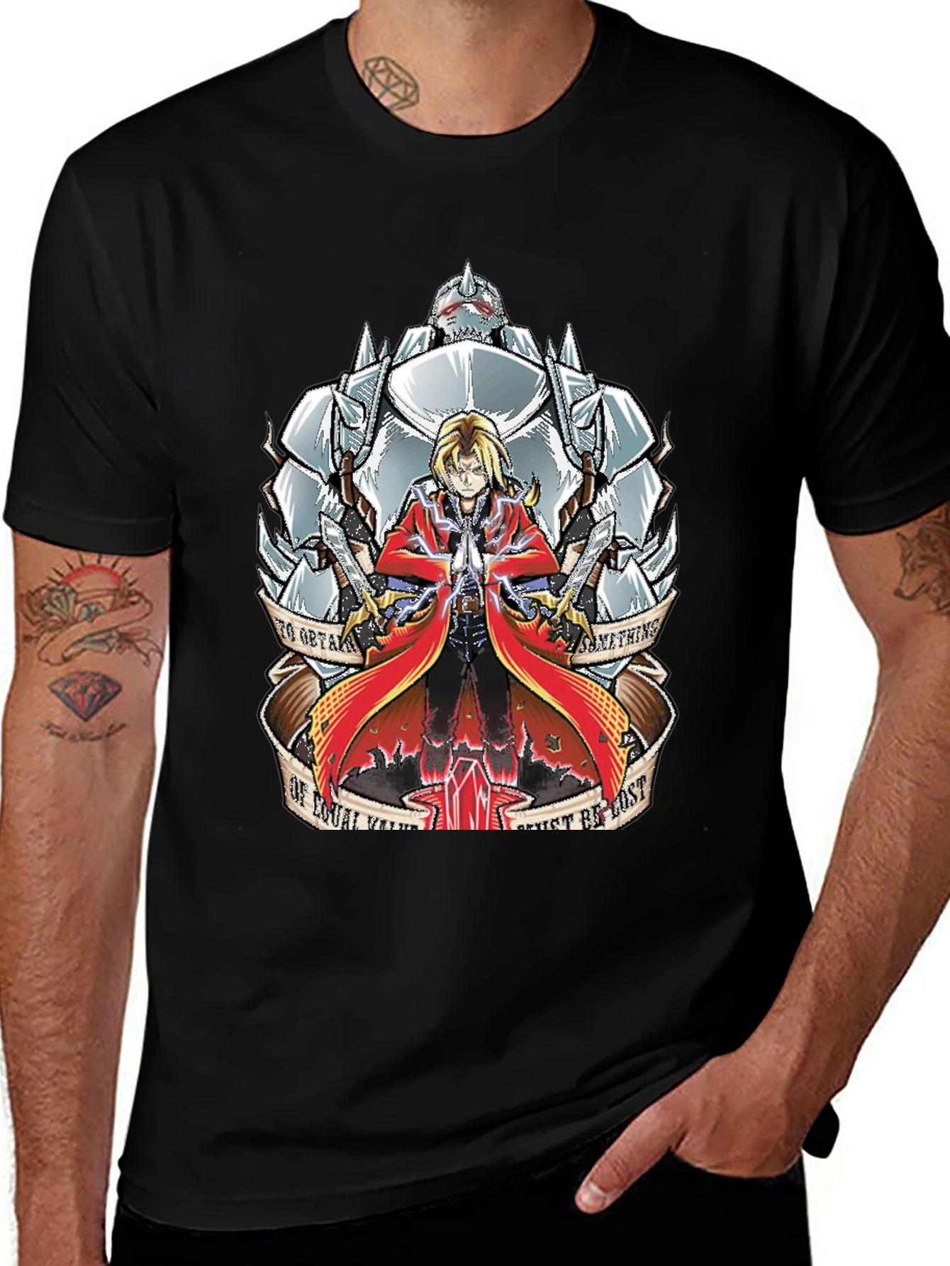 Anime Fullmetal Alchemist Graphic T-Shirt