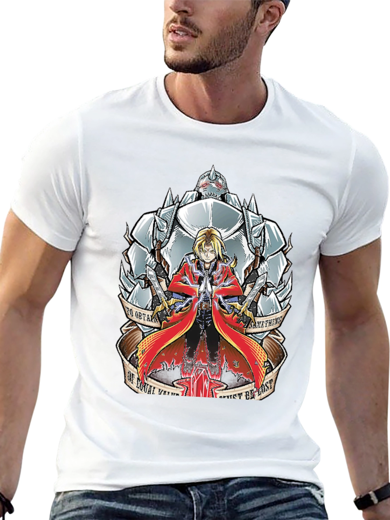 Anime Fullmetal Alchemist Graphic T-Shirt