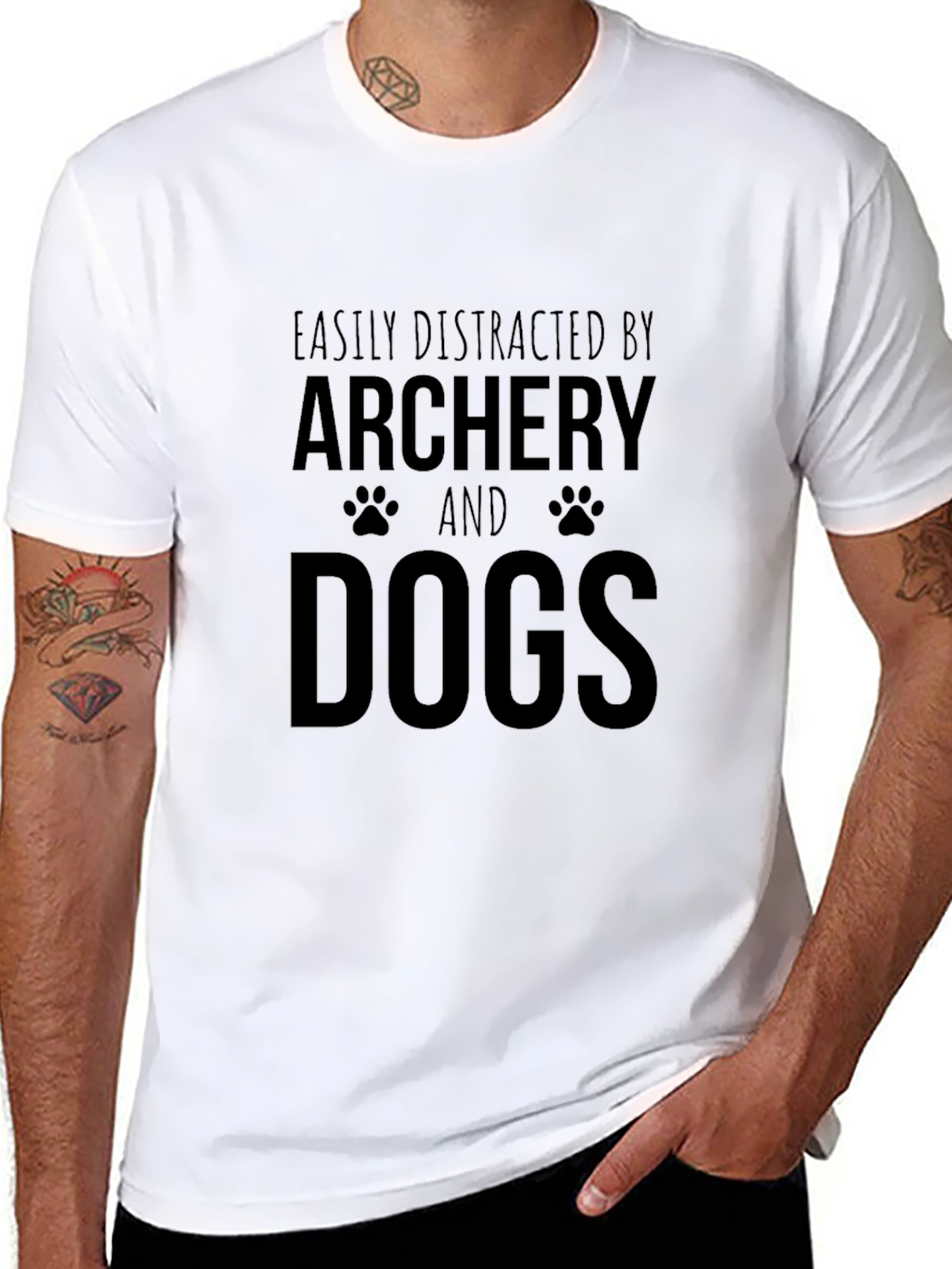 Archery & Dog Lovers Black T-Shirt