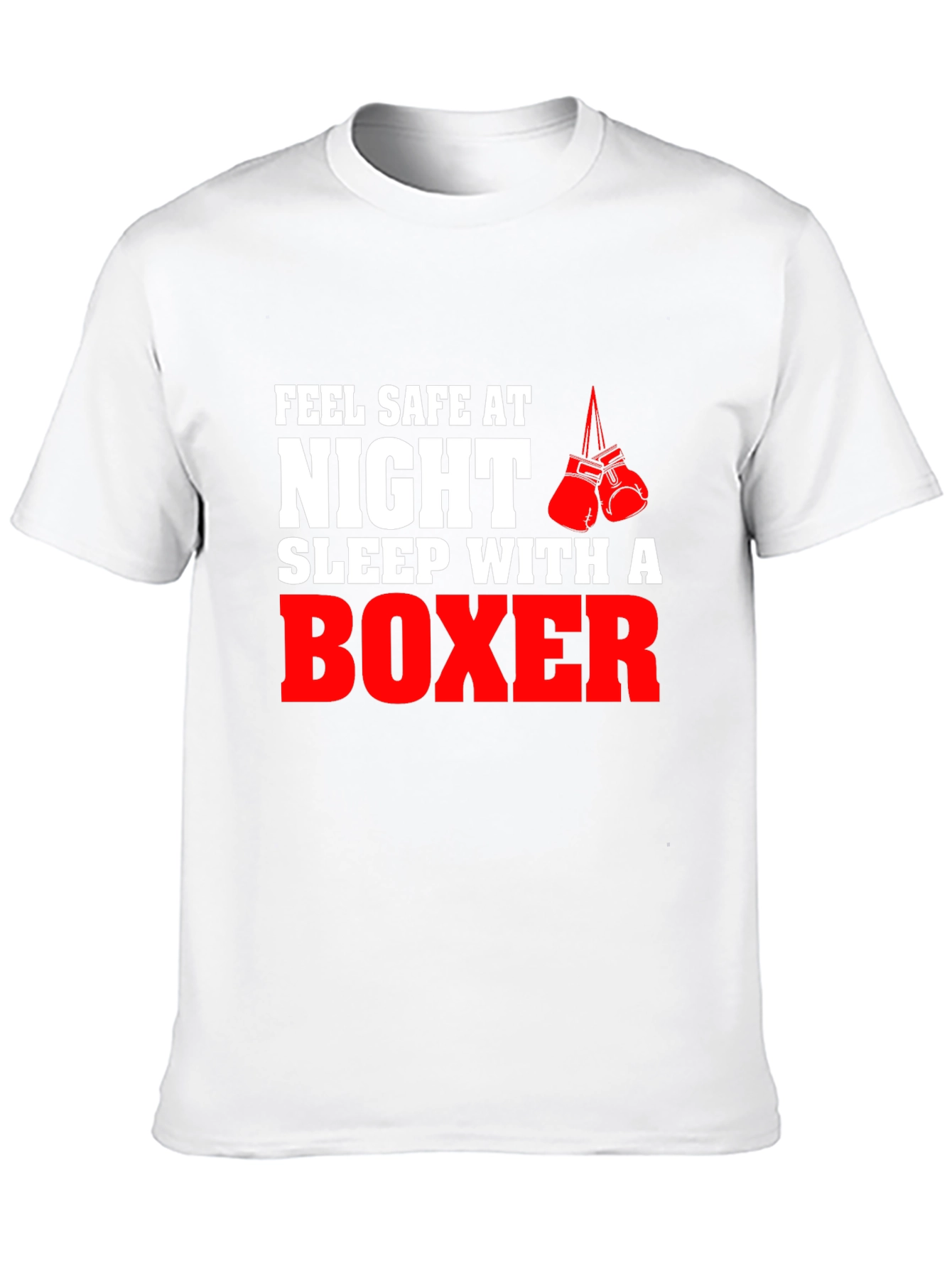 Feel Safe At Night Boxer Graphic Tee