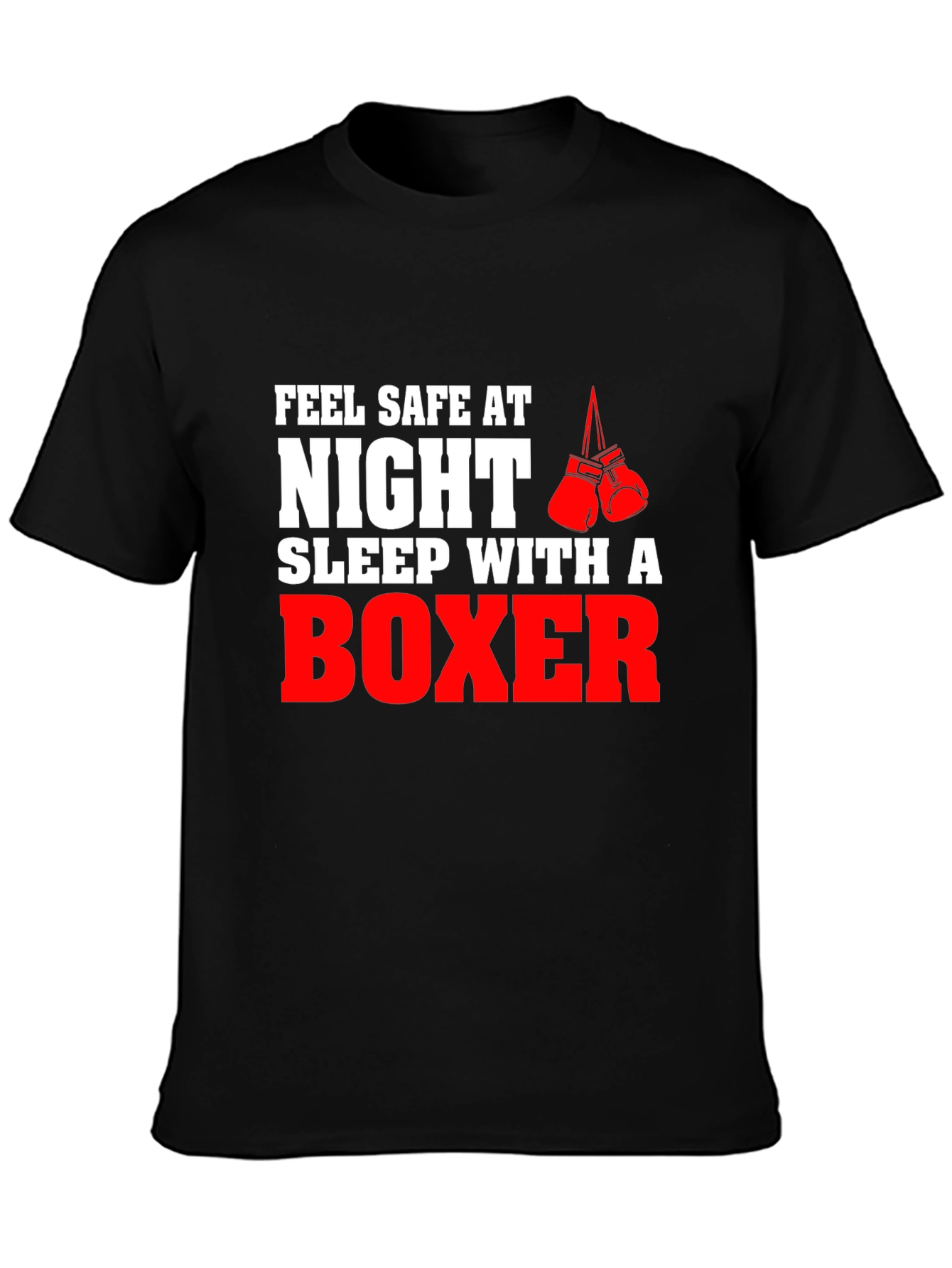 Feel Safe At Night Boxer Graphic Tee