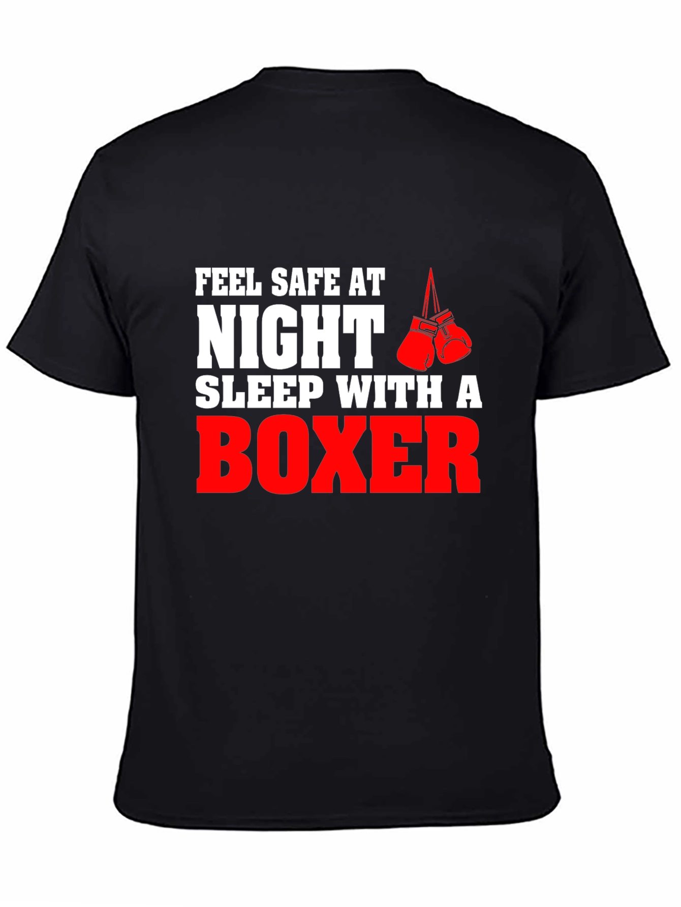 Feel Safe At Night Boxer Graphic Tee