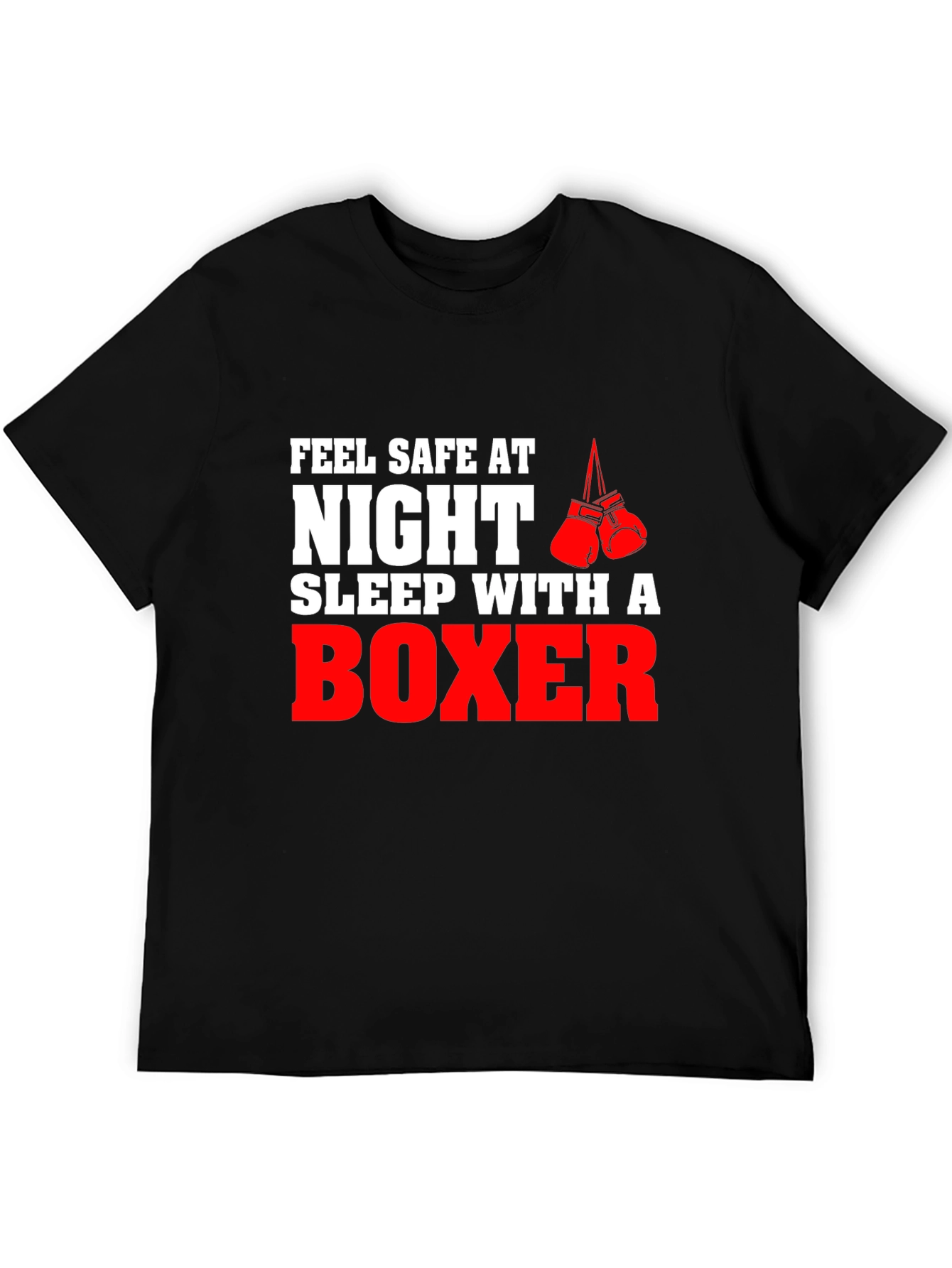 Feel Safe At Night Boxer Graphic Tee
