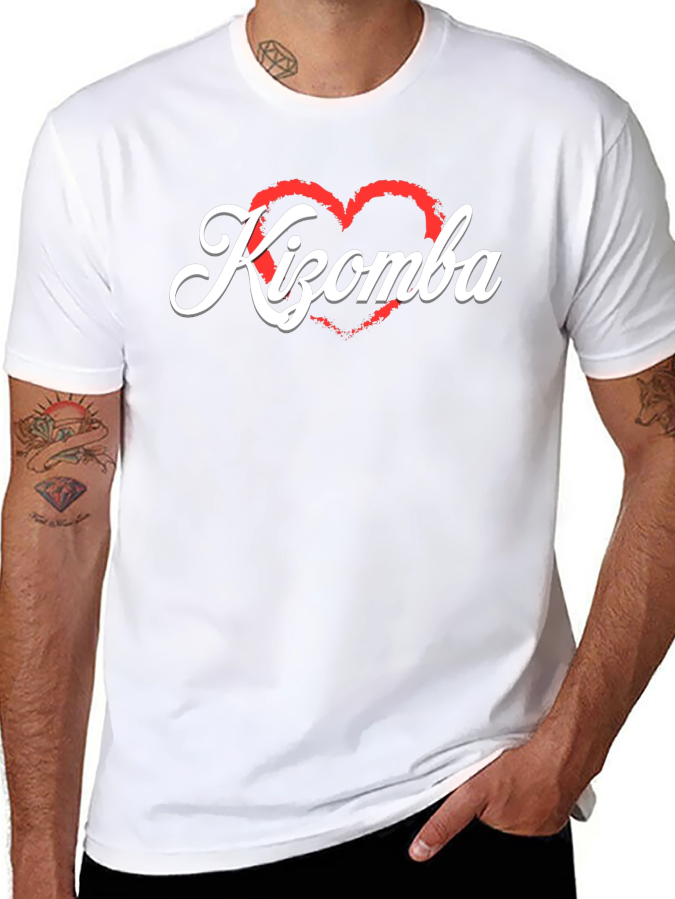 Kizomba Heart Graphic Tee - Dance Lovers T-Shirt