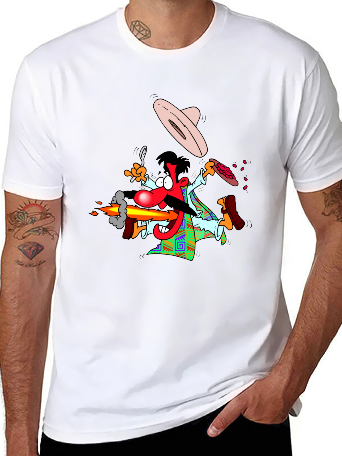 Crazy Cartoon Chef T-Shirt