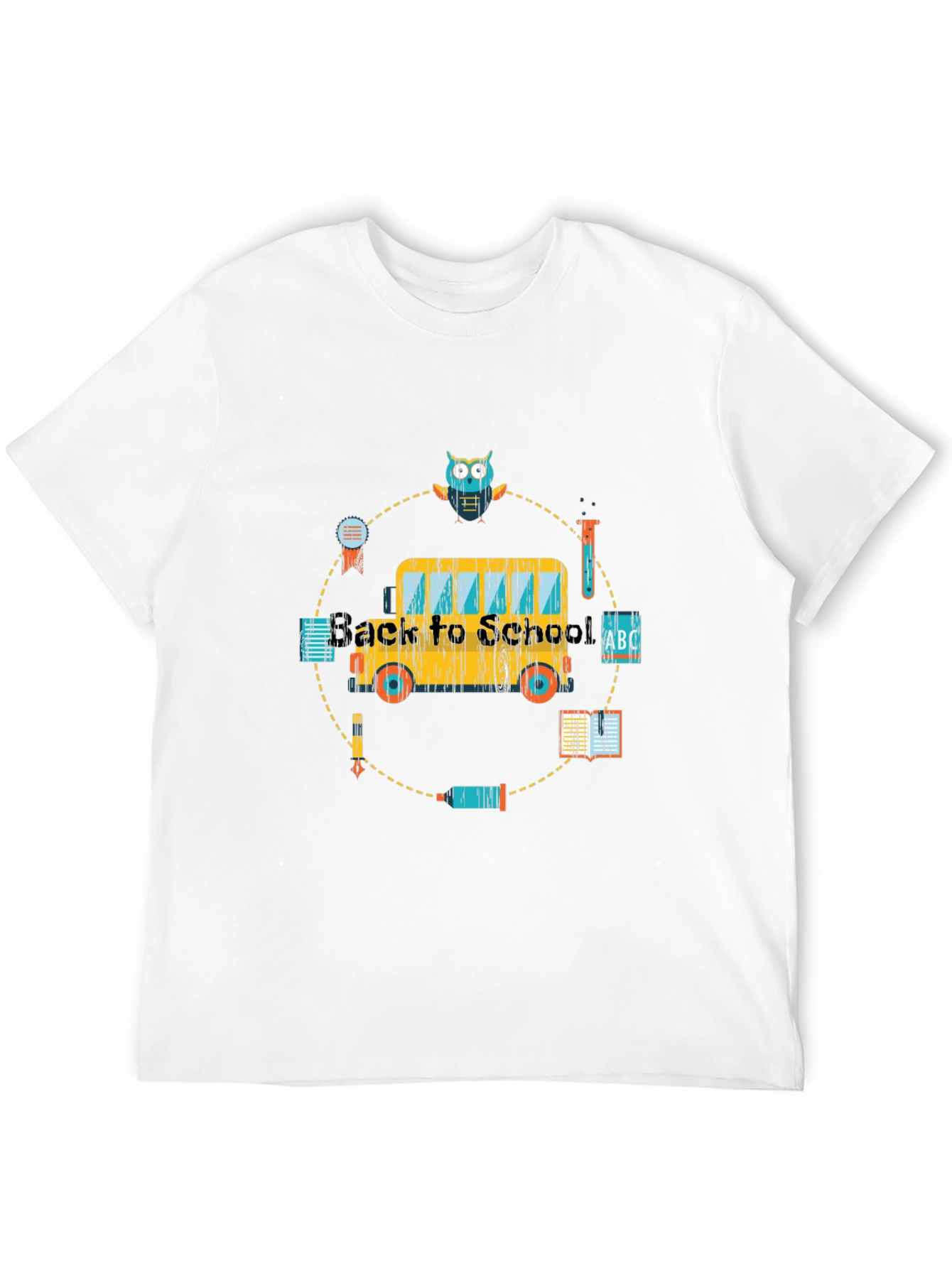 Back to School Bus Graphic T-Shirt