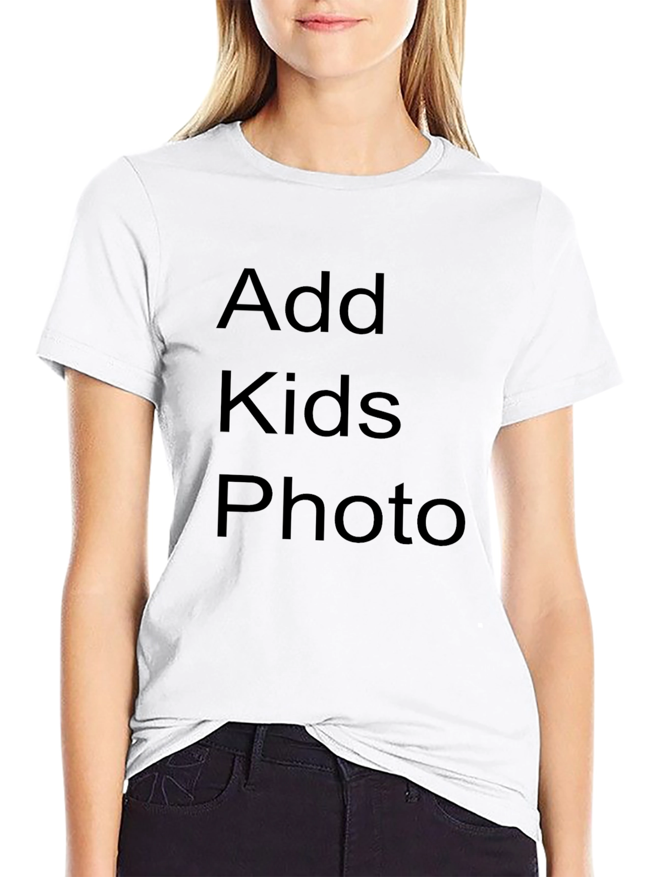 Personalized Black T-Shirt - Add Your Photo!