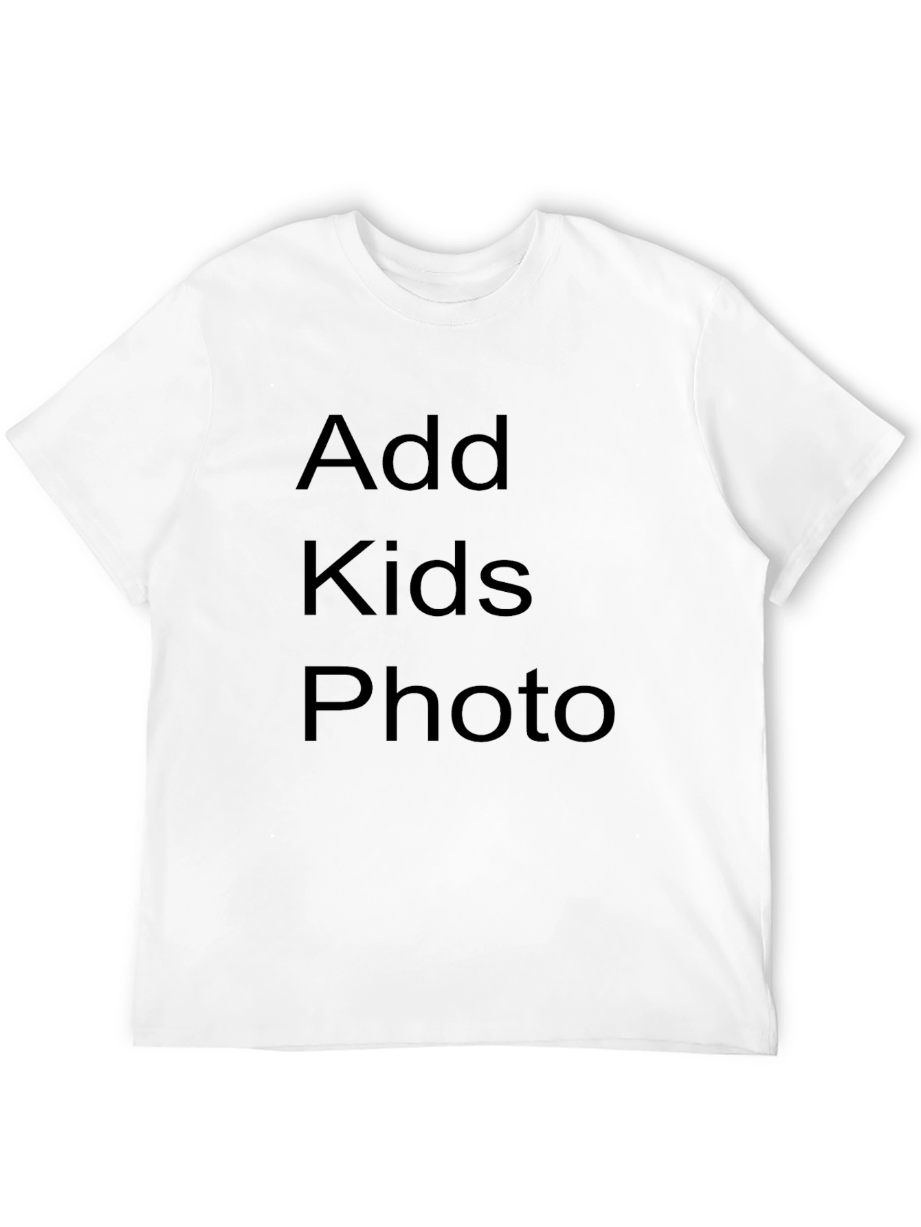 Personalized Black T-Shirt - Add Your Photo!