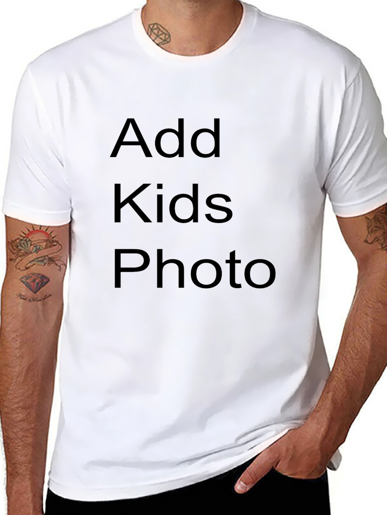 Personalized Black T-Shirt - Add Your Photo!