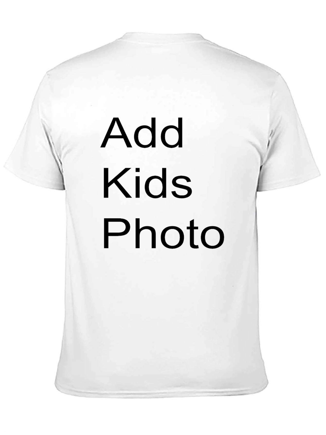 Personalized Black T-Shirt - Add Your Photo!