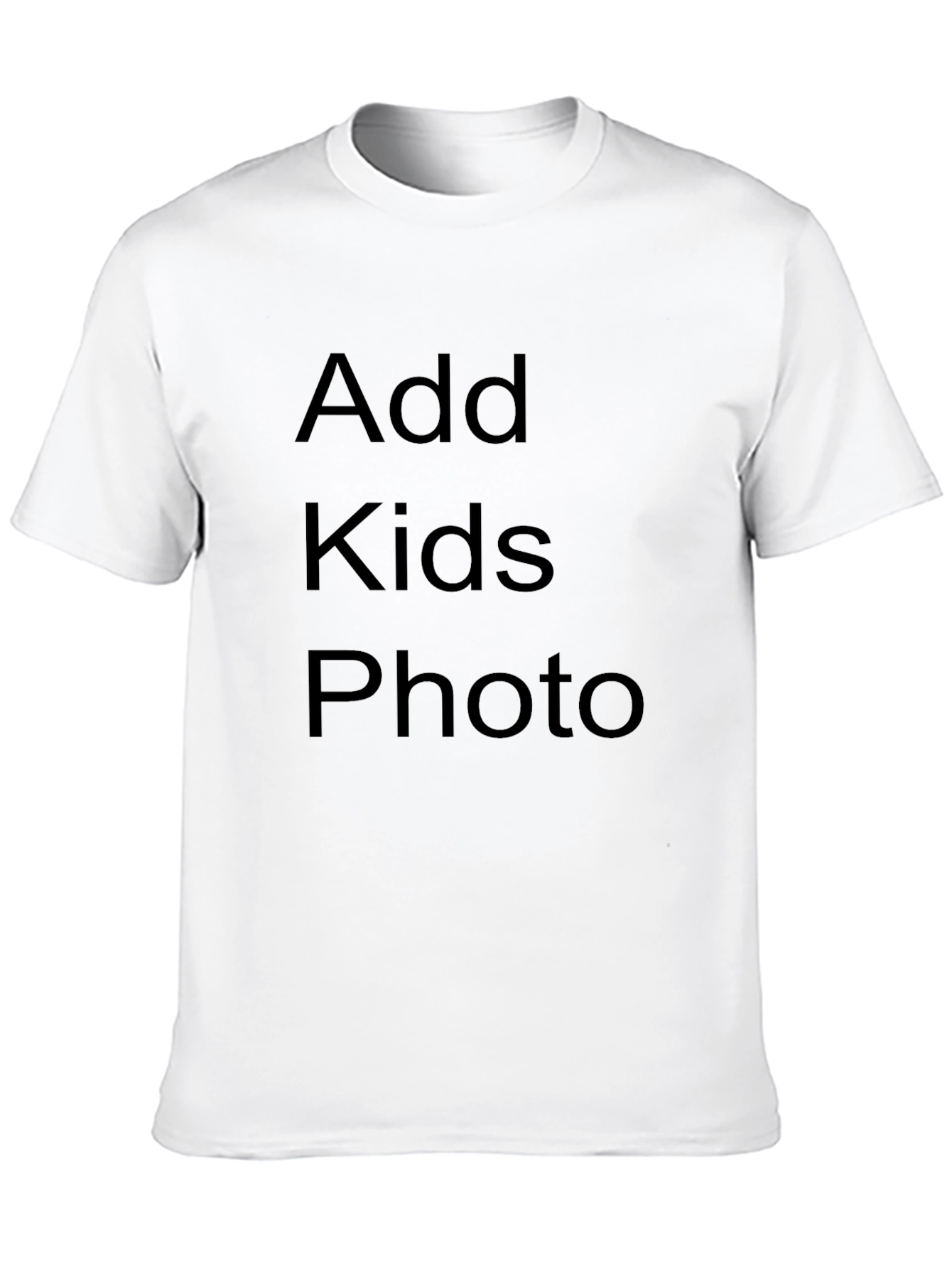 Personalized Black T-Shirt - Add Your Photo!