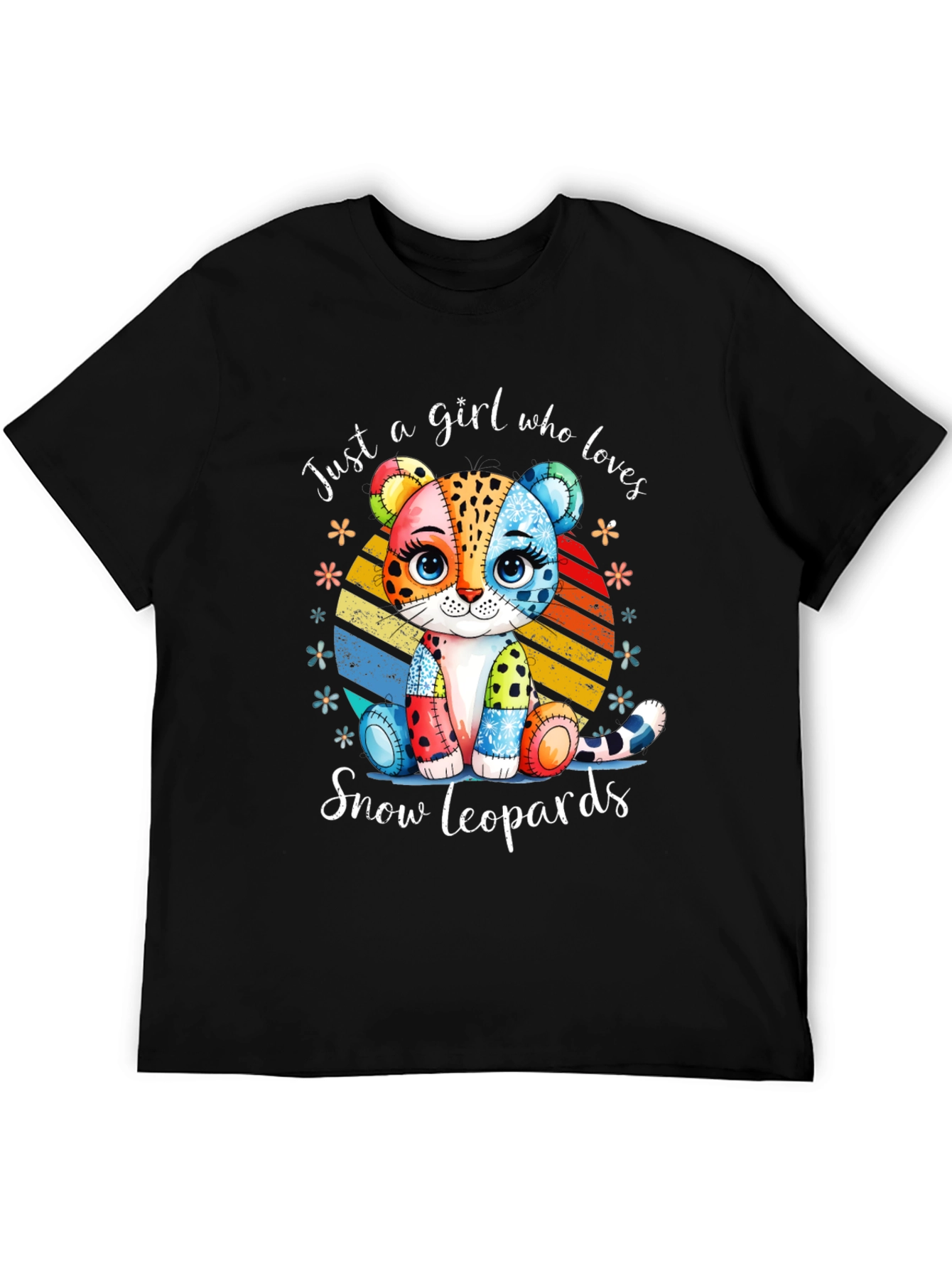 Just a Girl Who Loves Snow Leopards T-Shirt