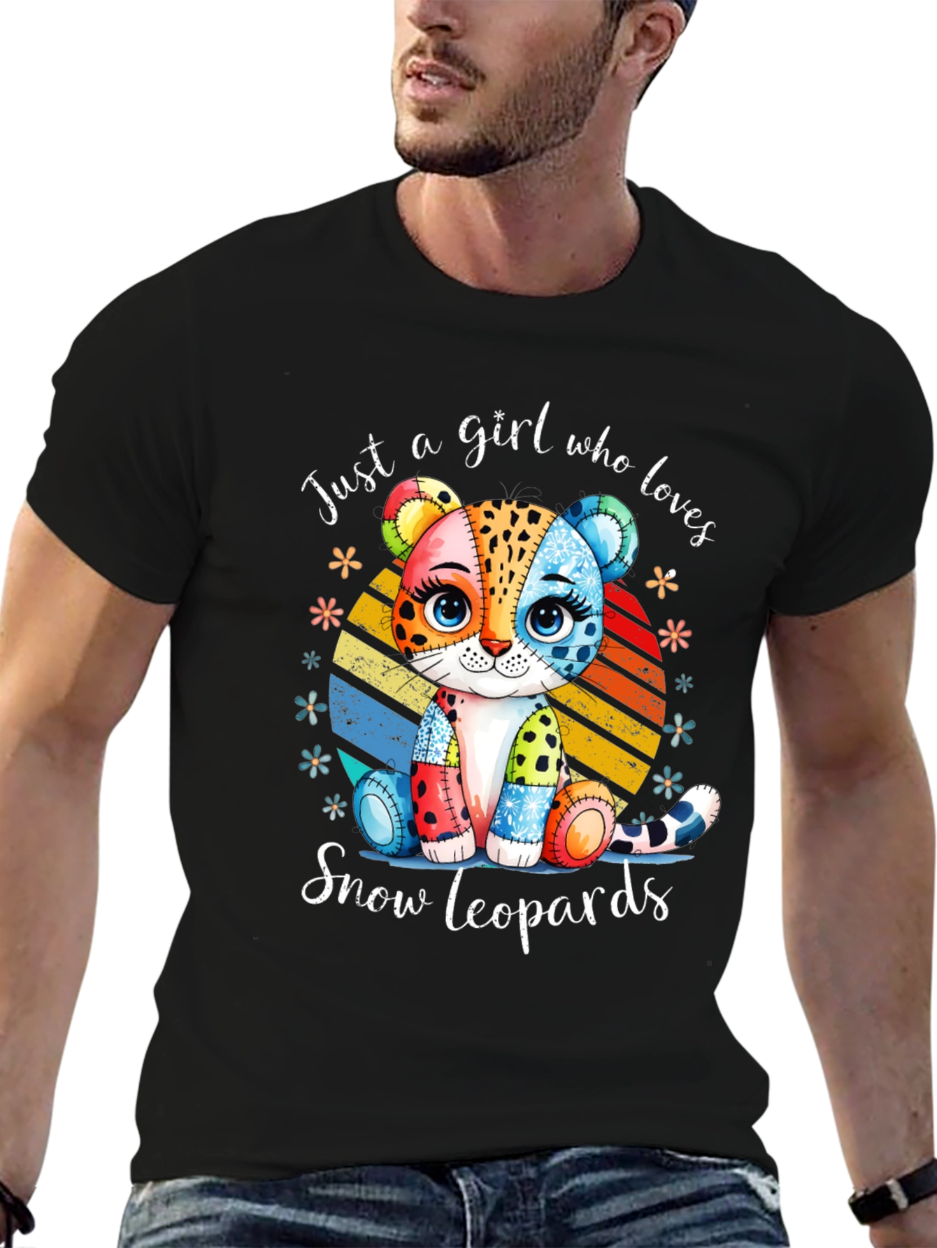 Just a Girl Who Loves Snow Leopards T-Shirt