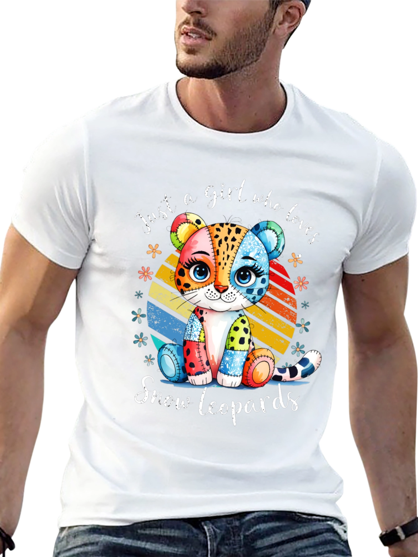 Just a Girl Who Loves Snow Leopards T-Shirt