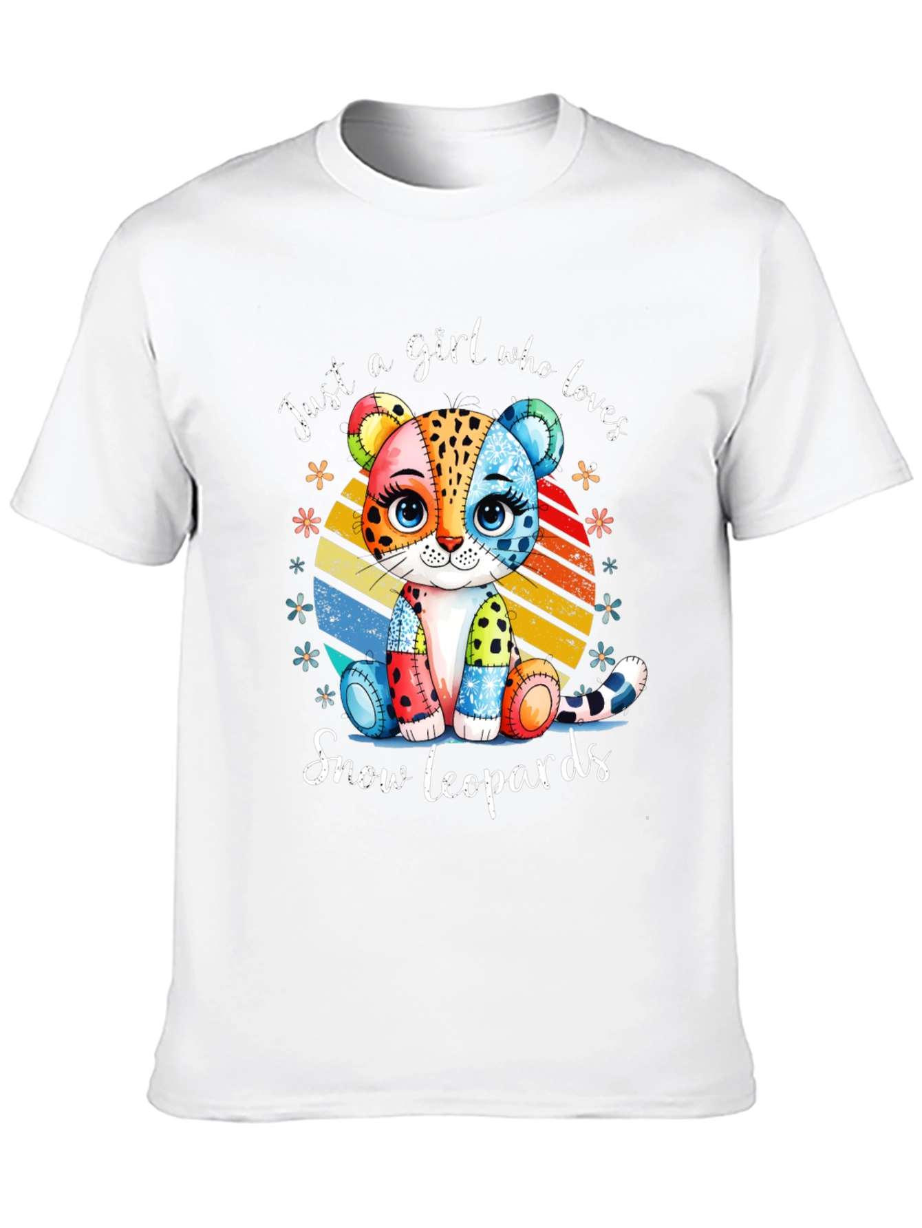 Just a Girl Who Loves Snow Leopards T-Shirt