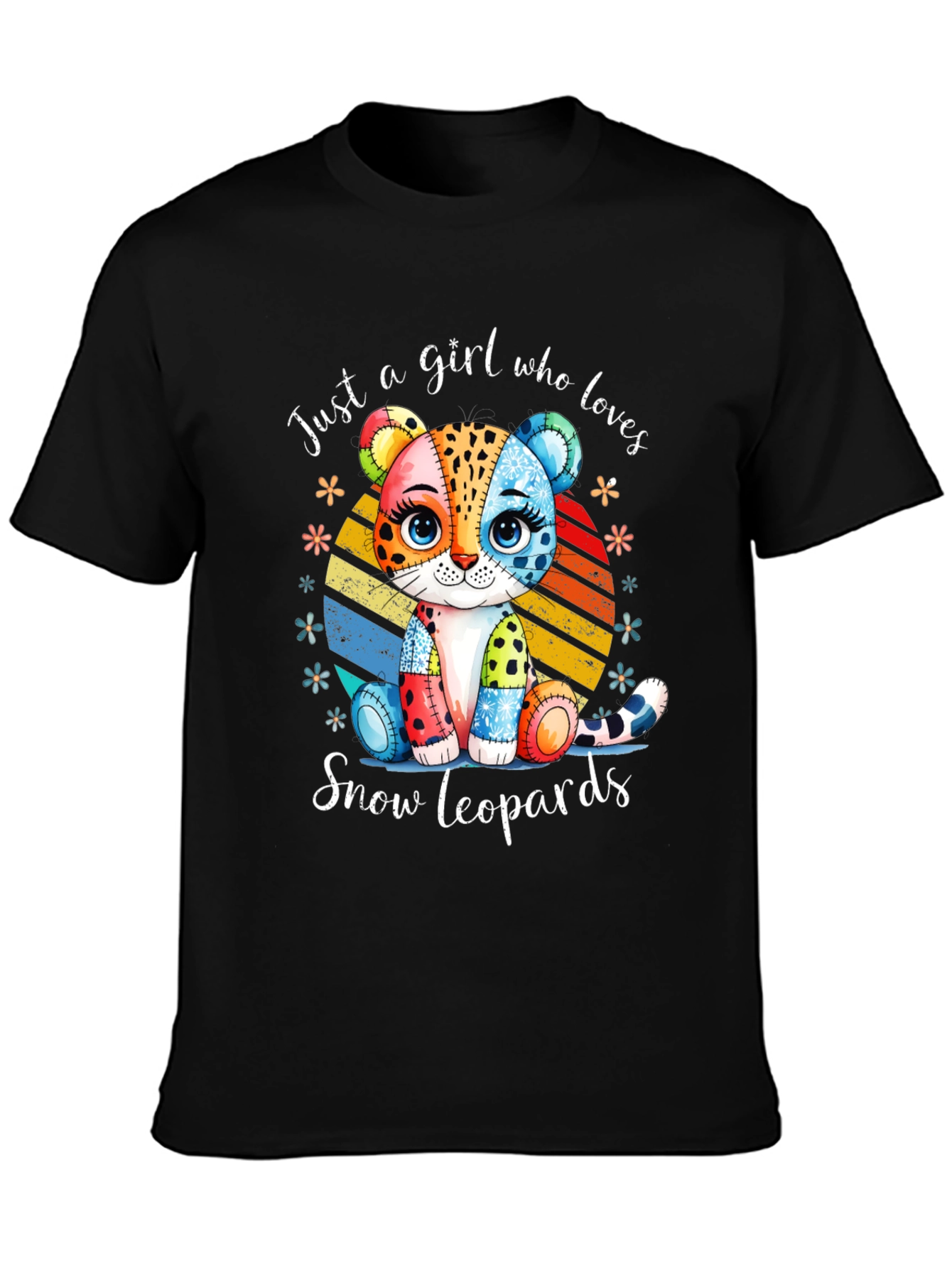 Just a Girl Who Loves Snow Leopards T-Shirt