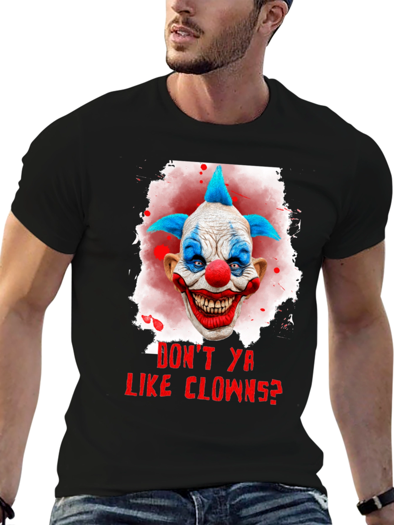 Scary Clown Graphic T-Shirt