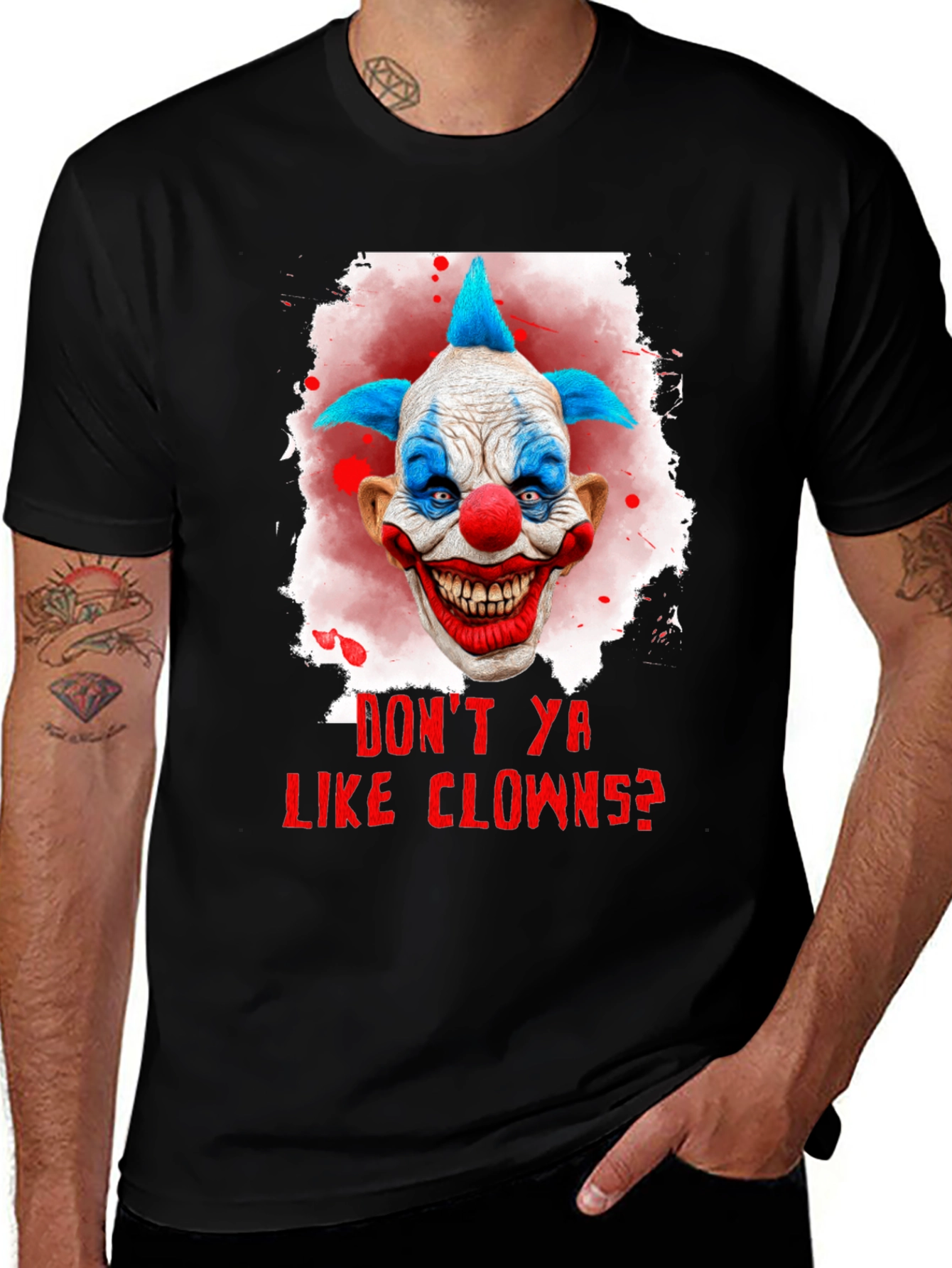 Scary Clown Graphic T-Shirt