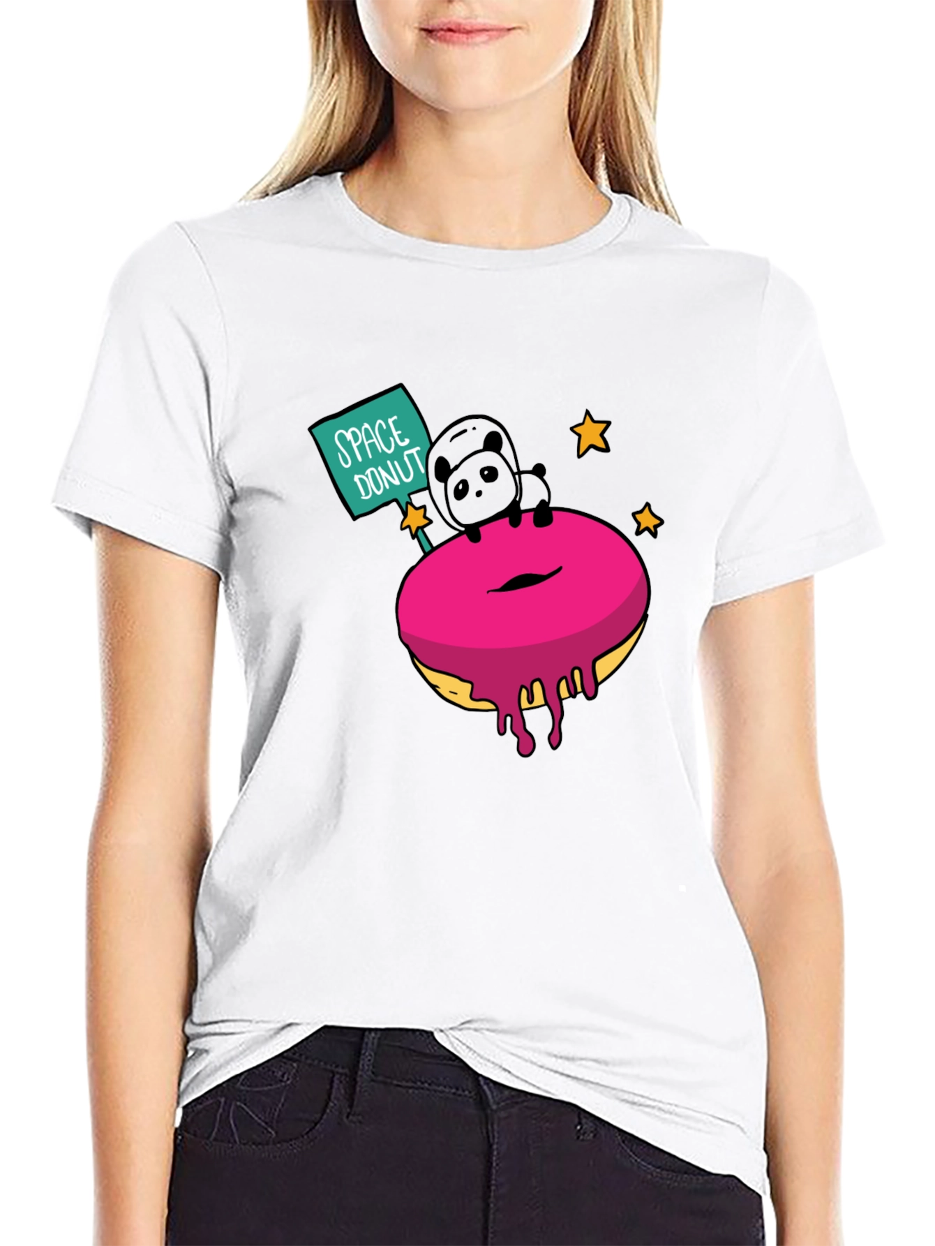 Space Donut T-Shirt - Funny Graphic Tee