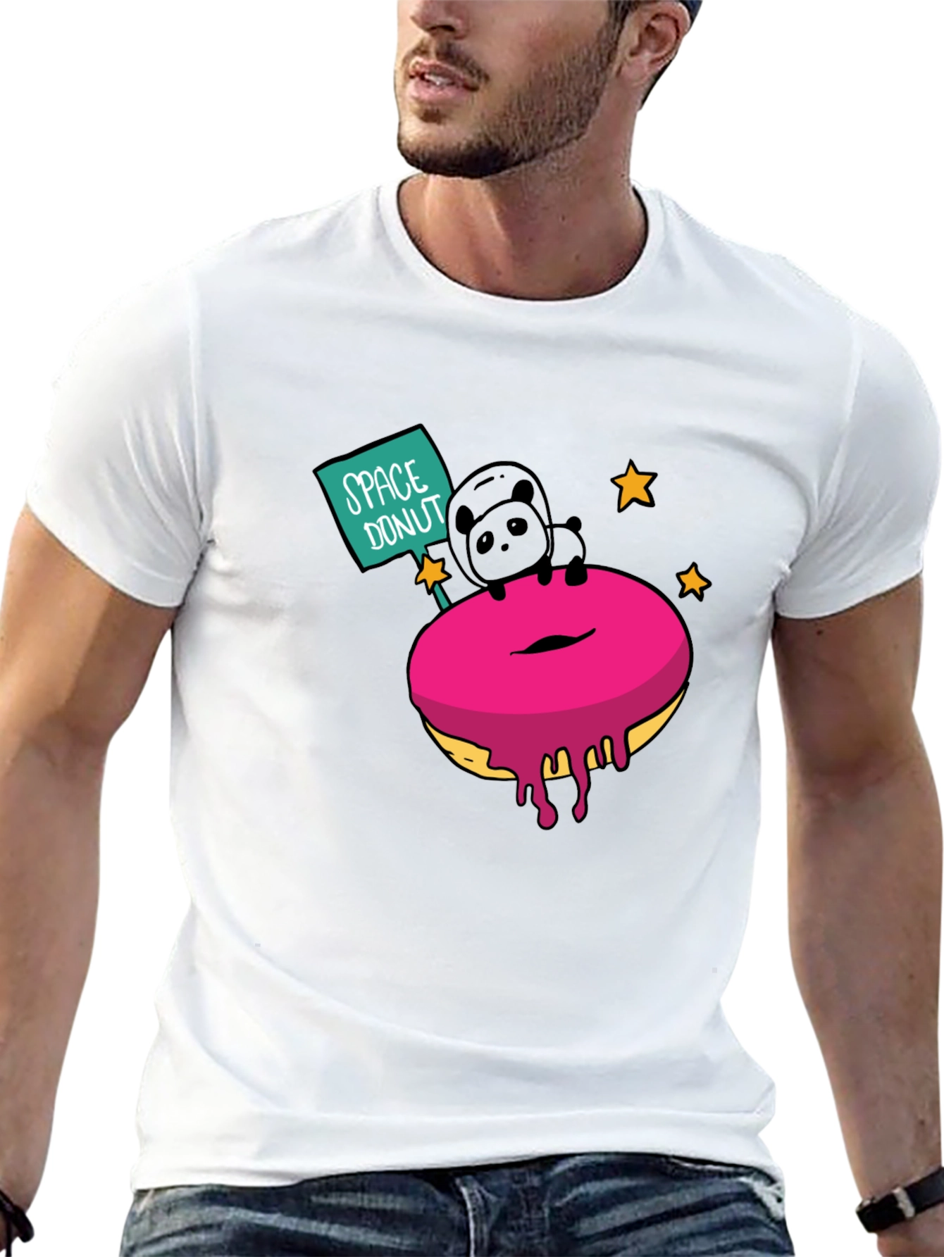 Space Donut T-Shirt - Funny Graphic Tee