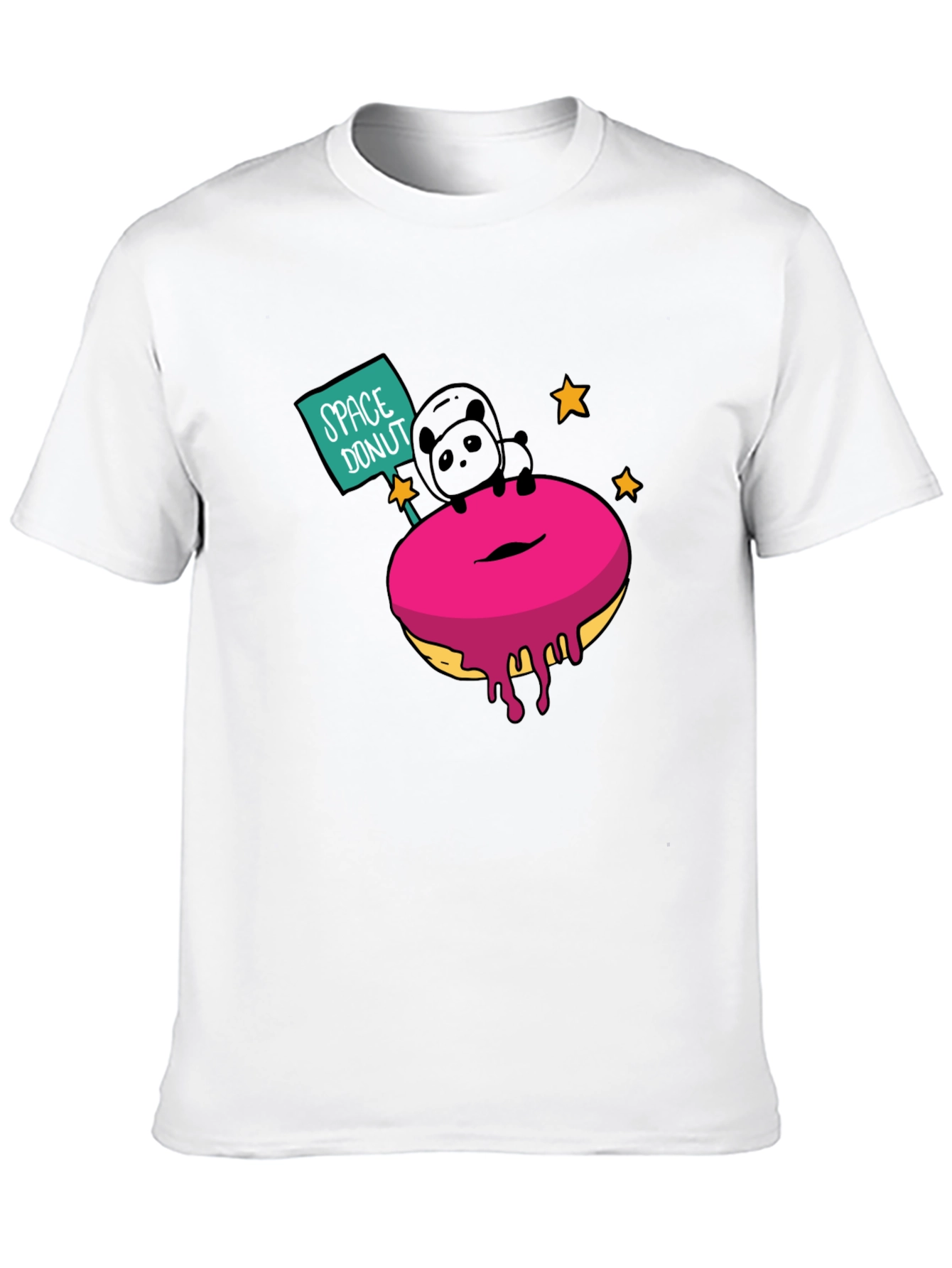 Space Donut T-Shirt - Funny Graphic Tee