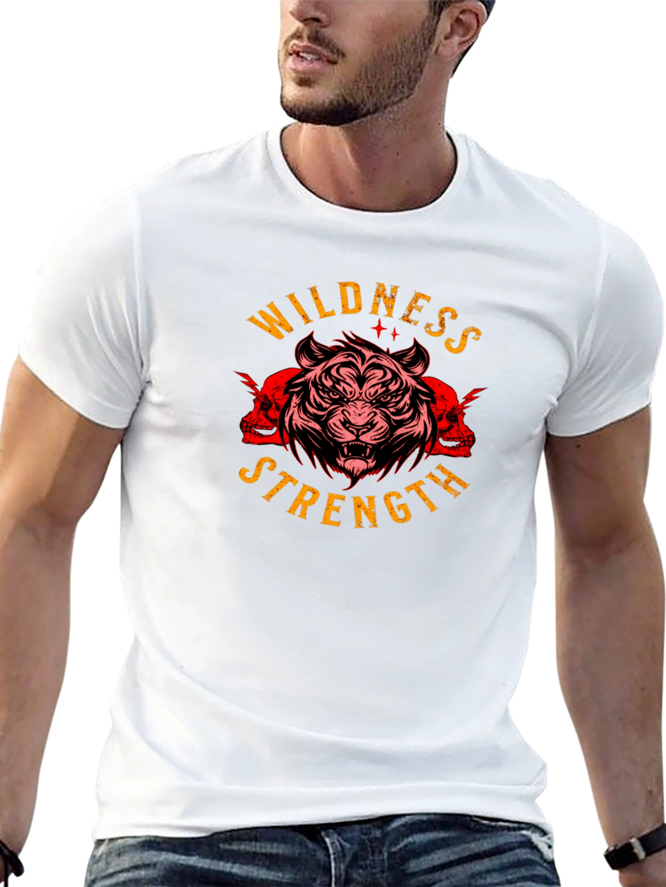 Wildness Strength Tiger Graphic Tee