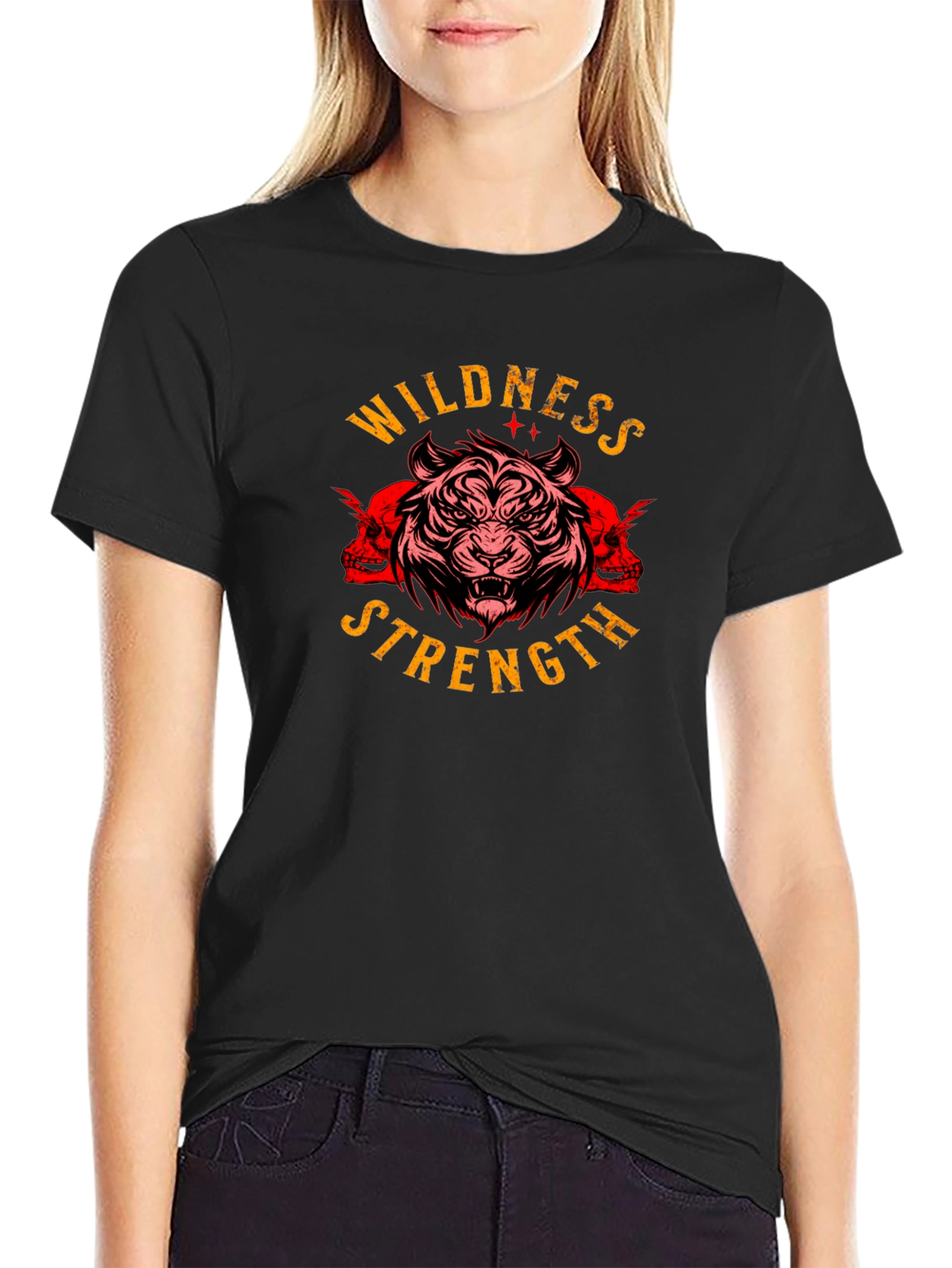 Wildness Strength Tiger Graphic Tee