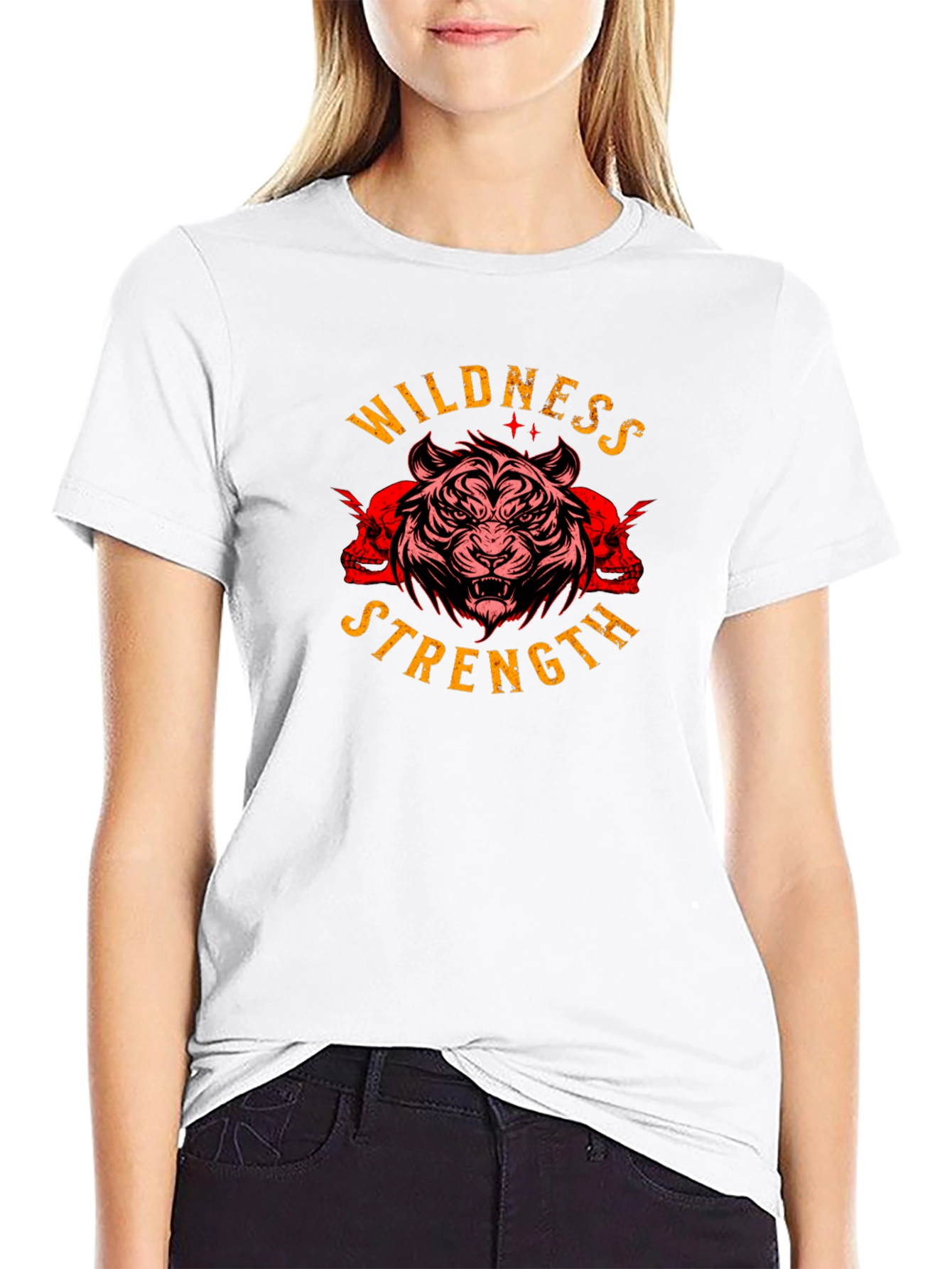 Wildness Strength Tiger Graphic Tee