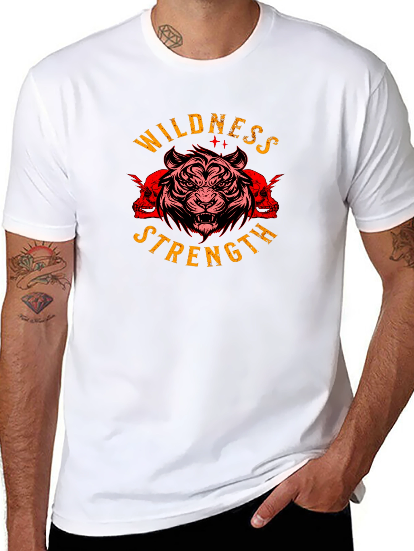 Wildness Strength Tiger Graphic Tee