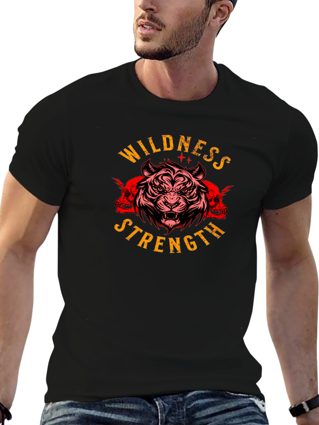 Wildness Strength Tiger Graphic Tee